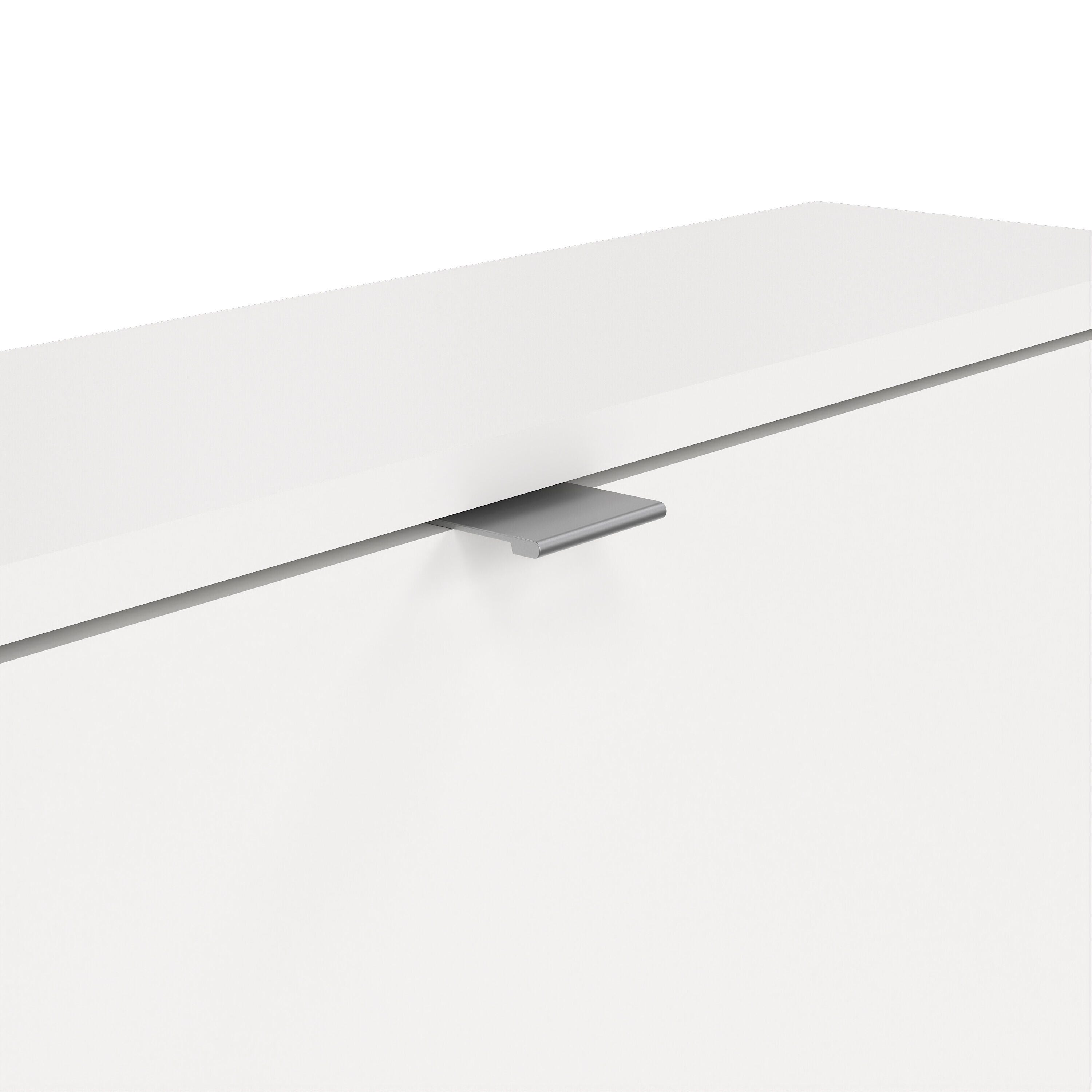 Tvilum Bright 2-Drawer Shoe Cabinet, White, large