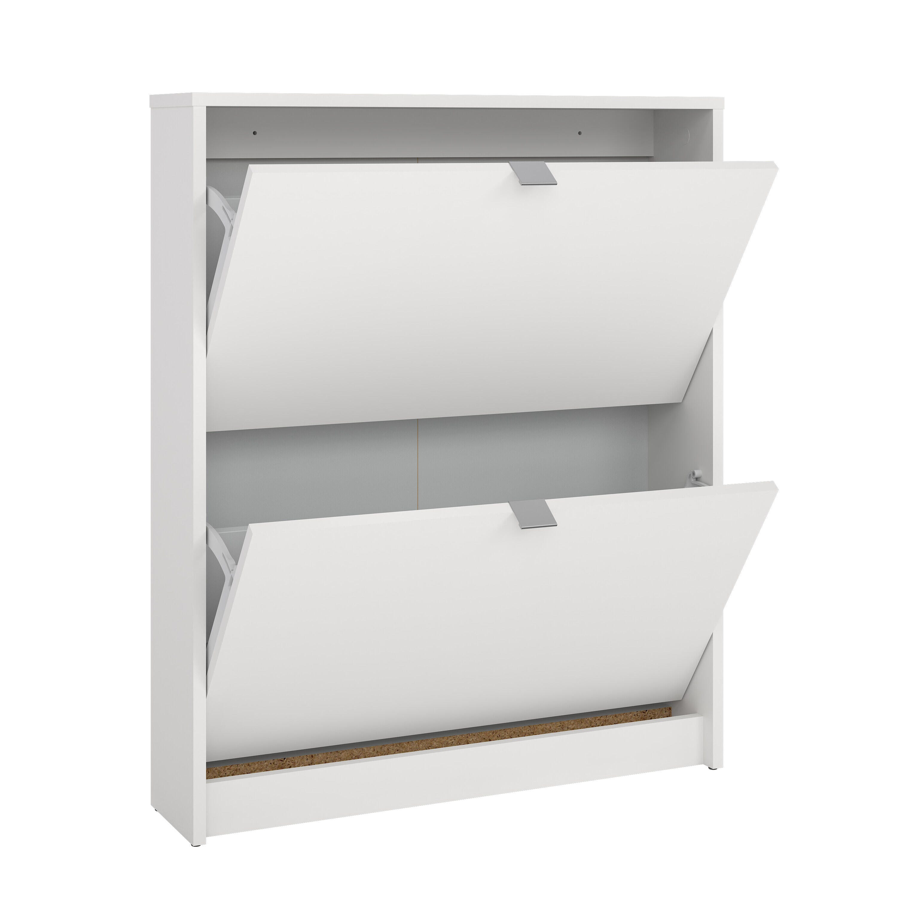 Tvilum Bright 2-Drawer Shoe Cabinet, White, large
