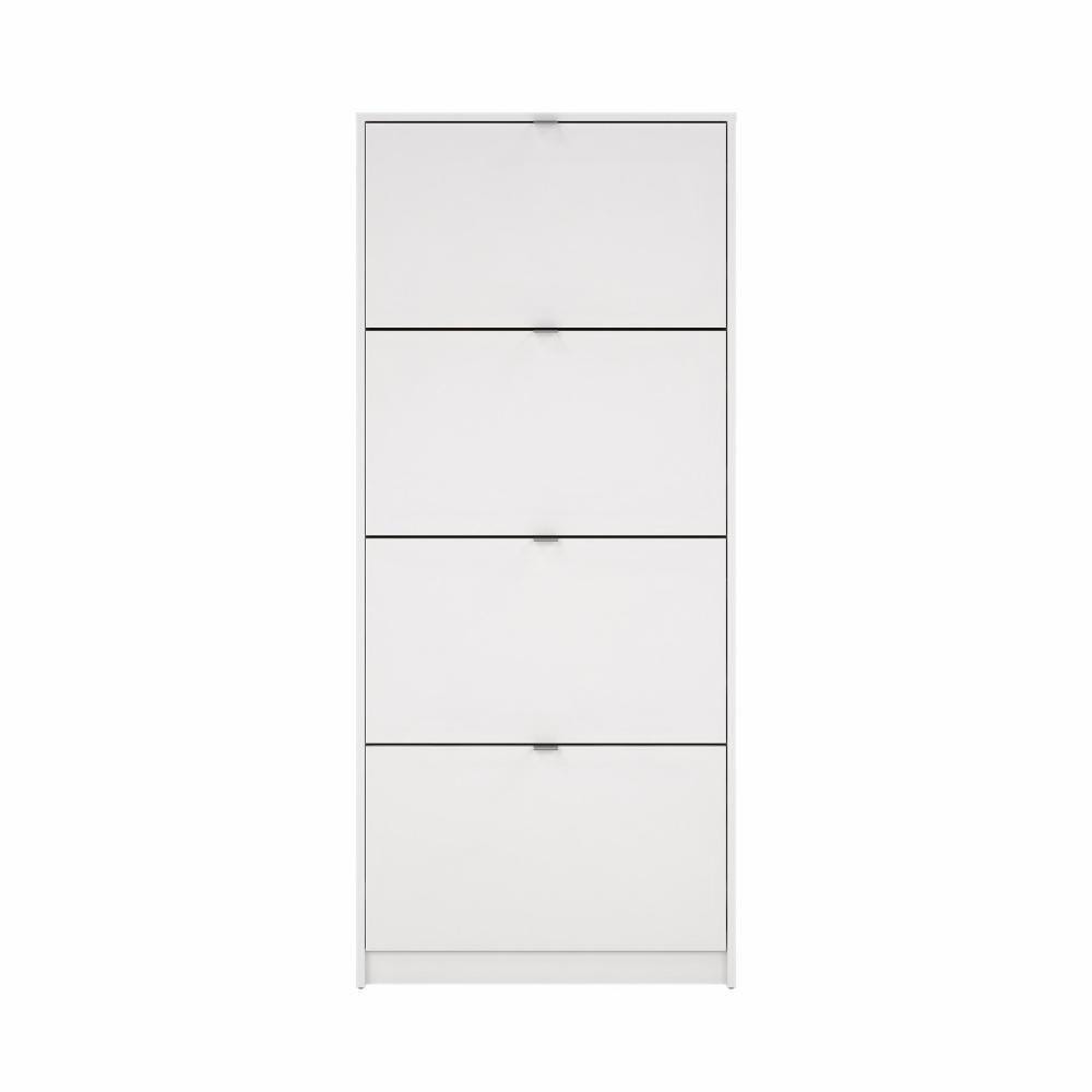 Tvilum Bright 4-Drawer Shoe Cabinet, White, large