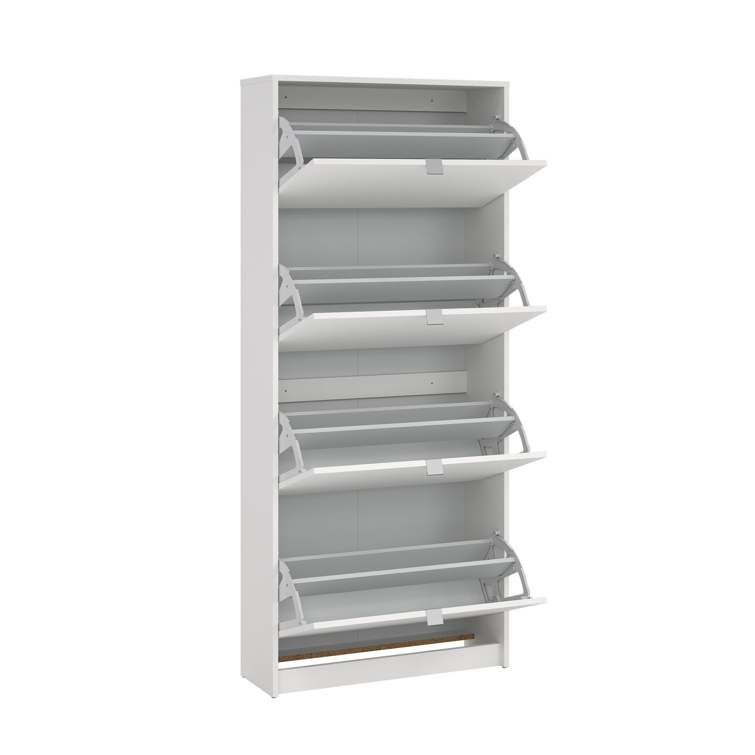 Tvilum Bright 4-Drawer Shoe Cabinet, White, large