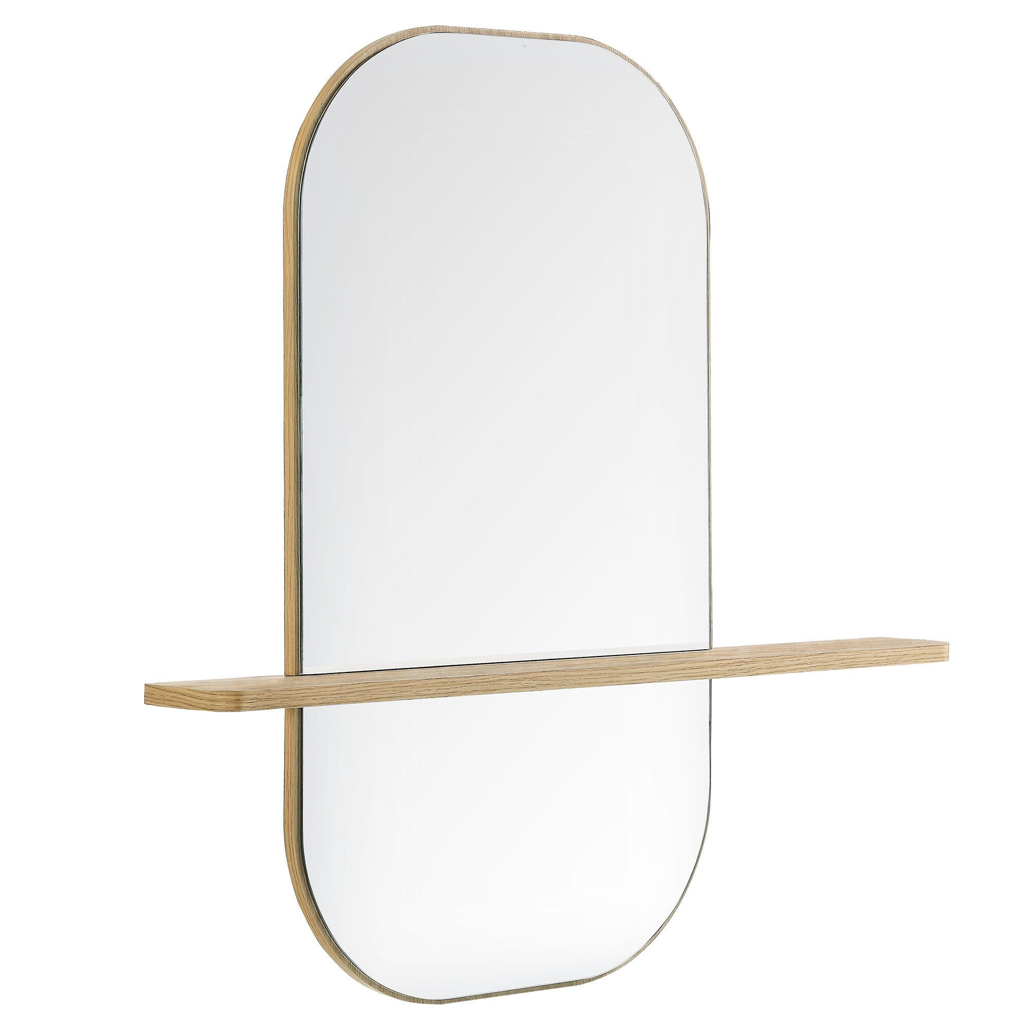 Modway Solstice Wall Mirror, Oak, large