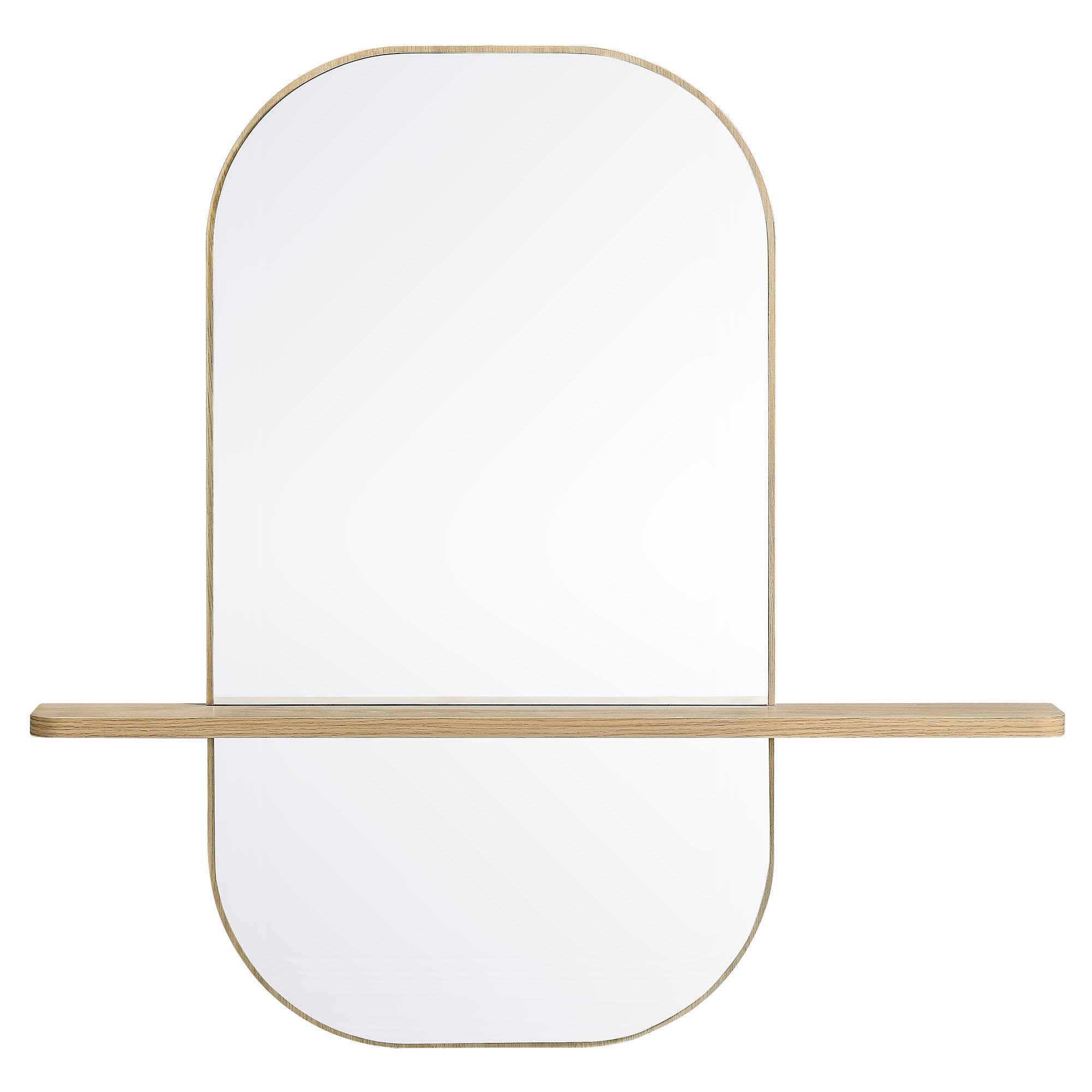 Modway Solstice Wall Mirror, Oak, large