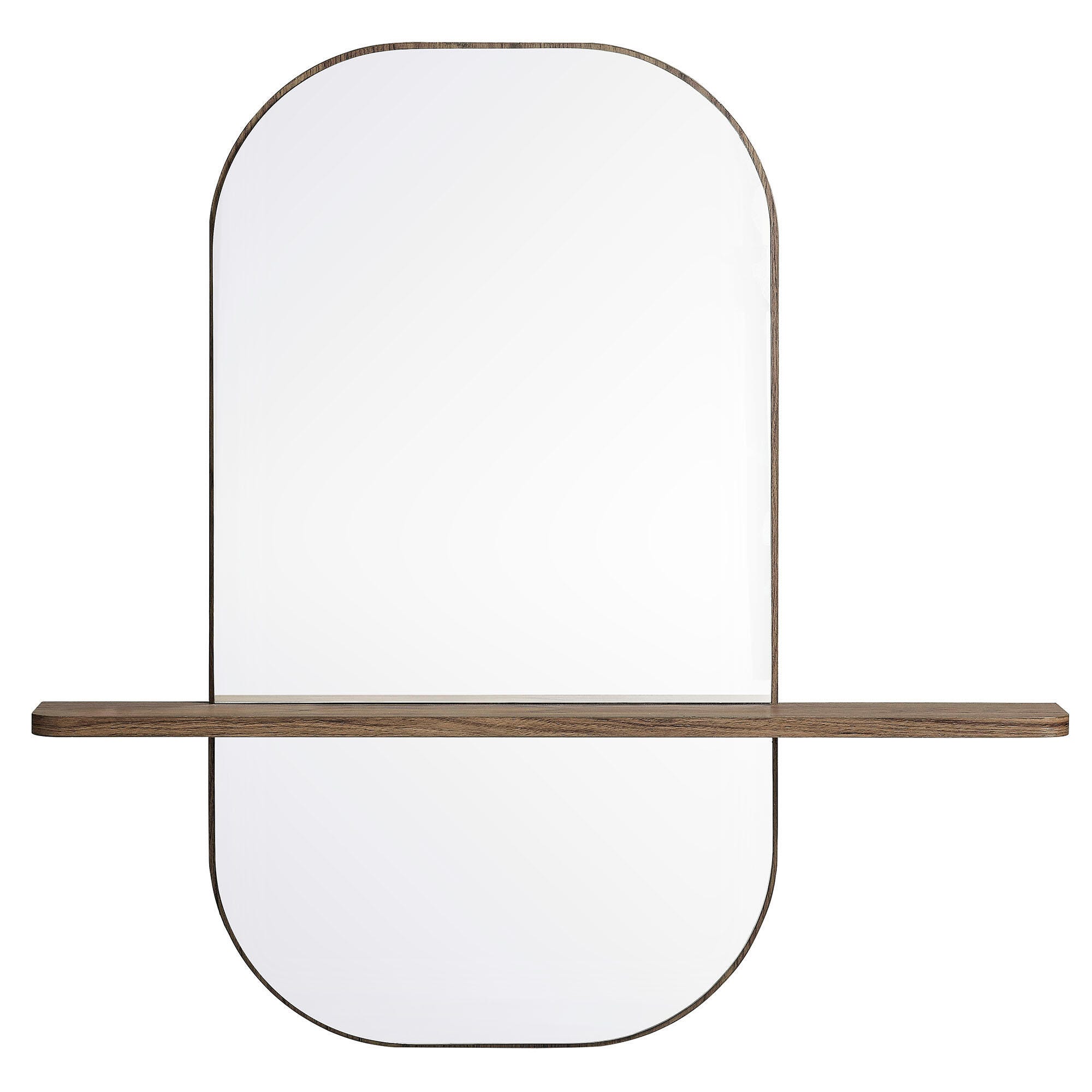 Modway Solstice Wall Mirror, Walnut, large