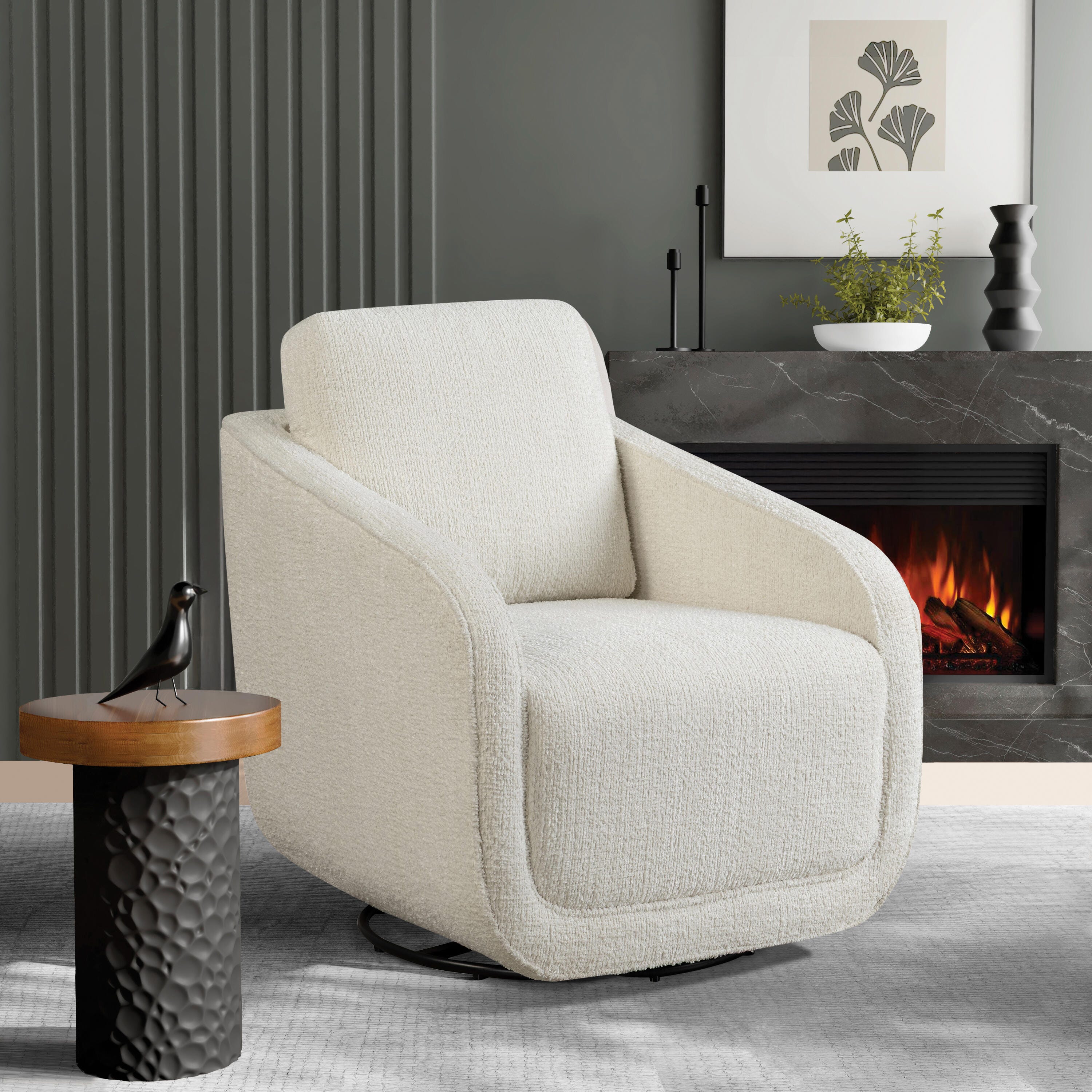 Studio Living Lydia Solid Accent Chair, , rollover