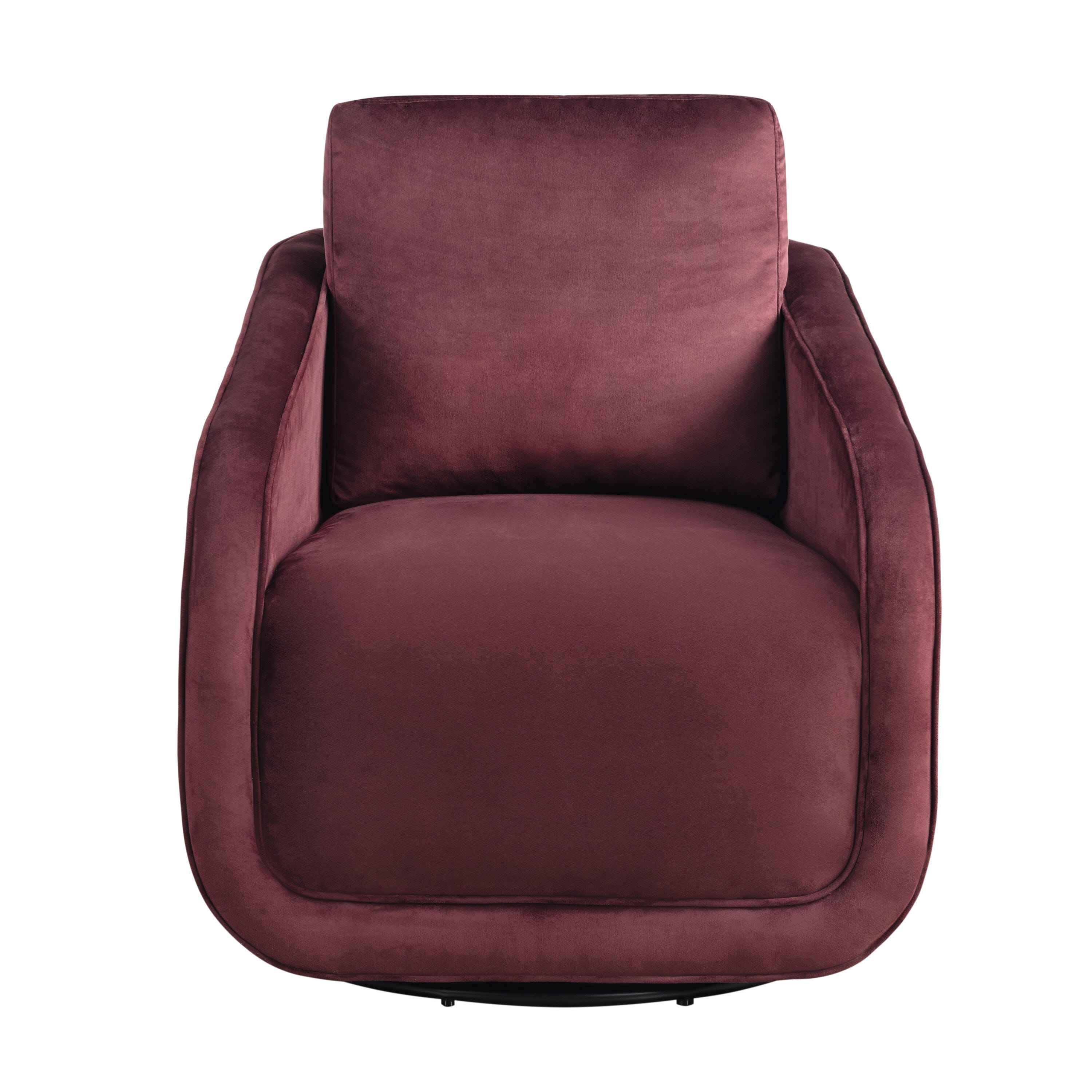 Studio Living Lydia Accent Chair, Plum, large