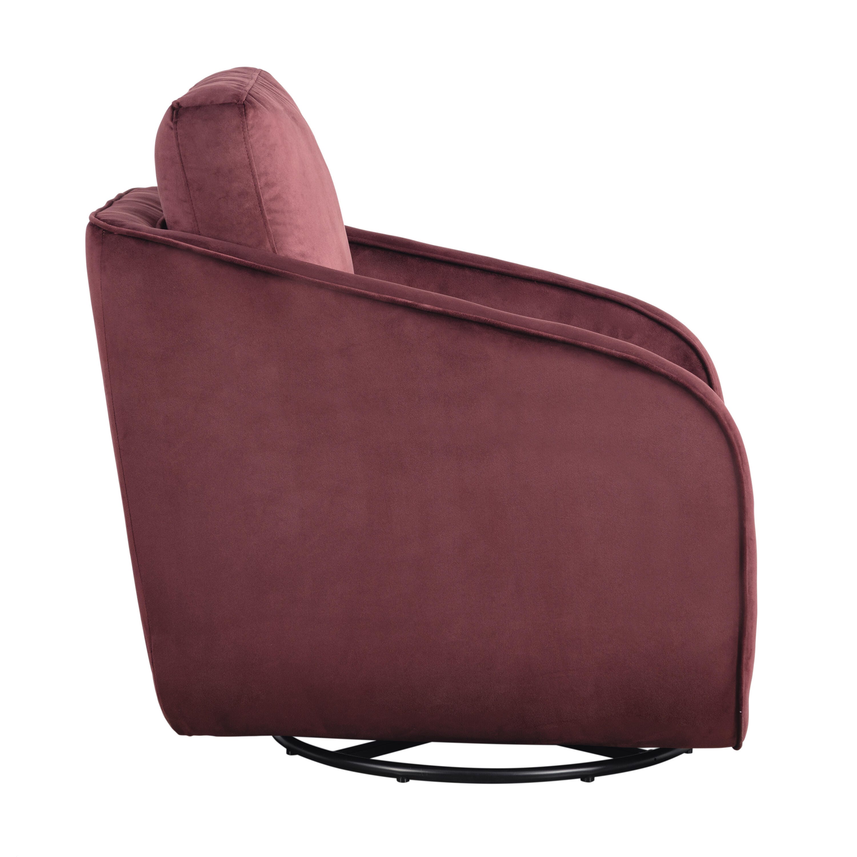 Studio Living Lydia Accent Chair, Plum, large