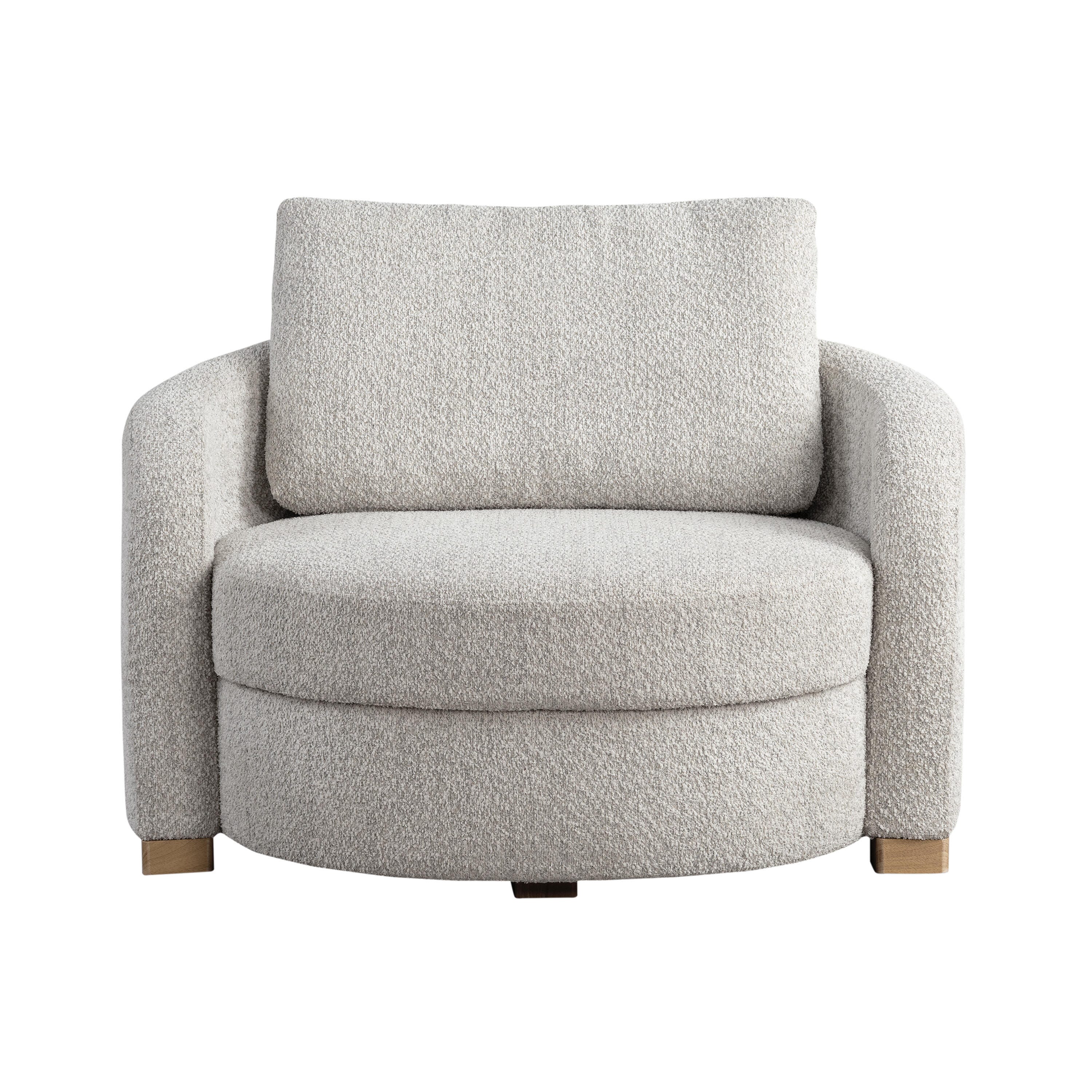 Studio Living Manchester Accent Chair, Ivory, large