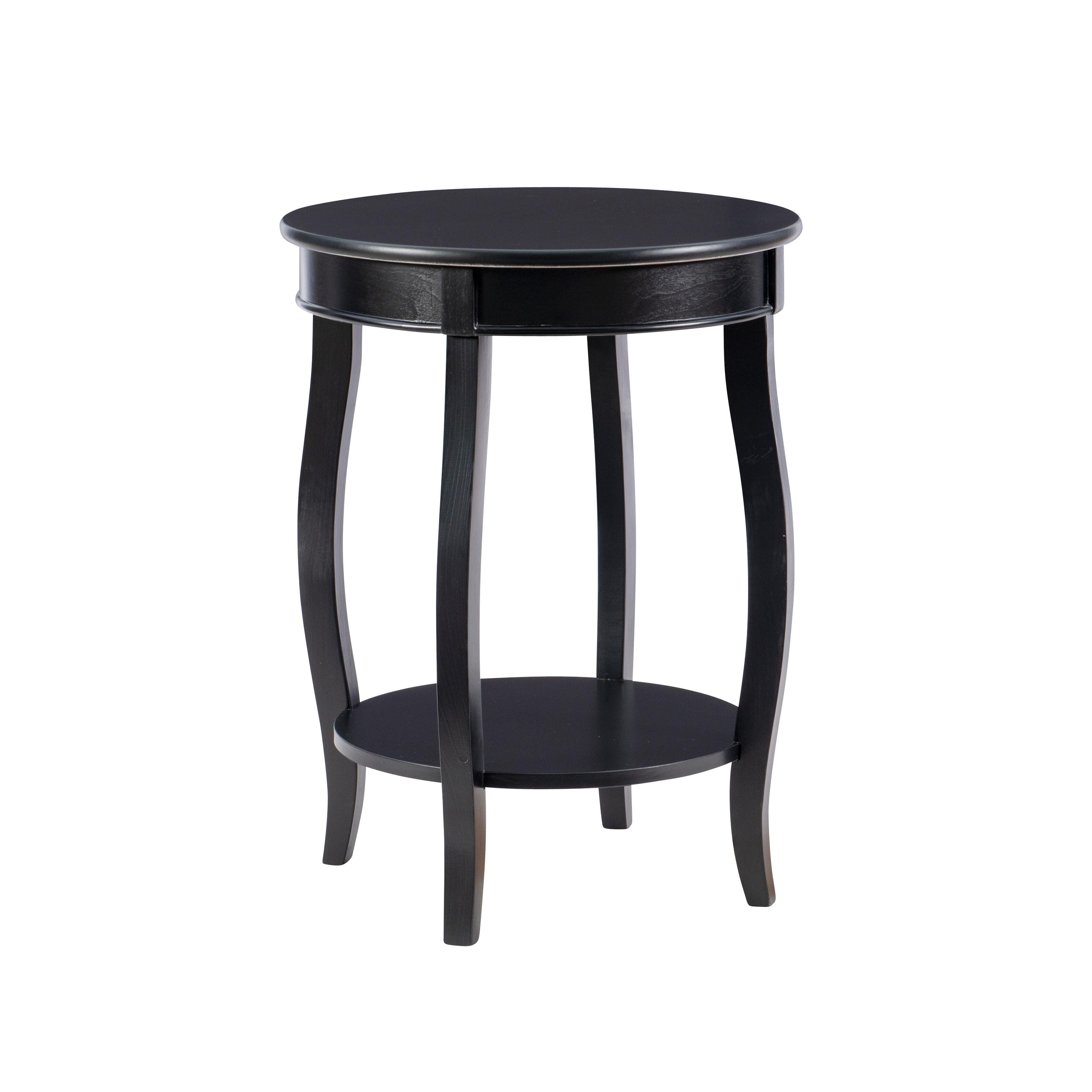 Linon Miller Accent Table, Black, large
