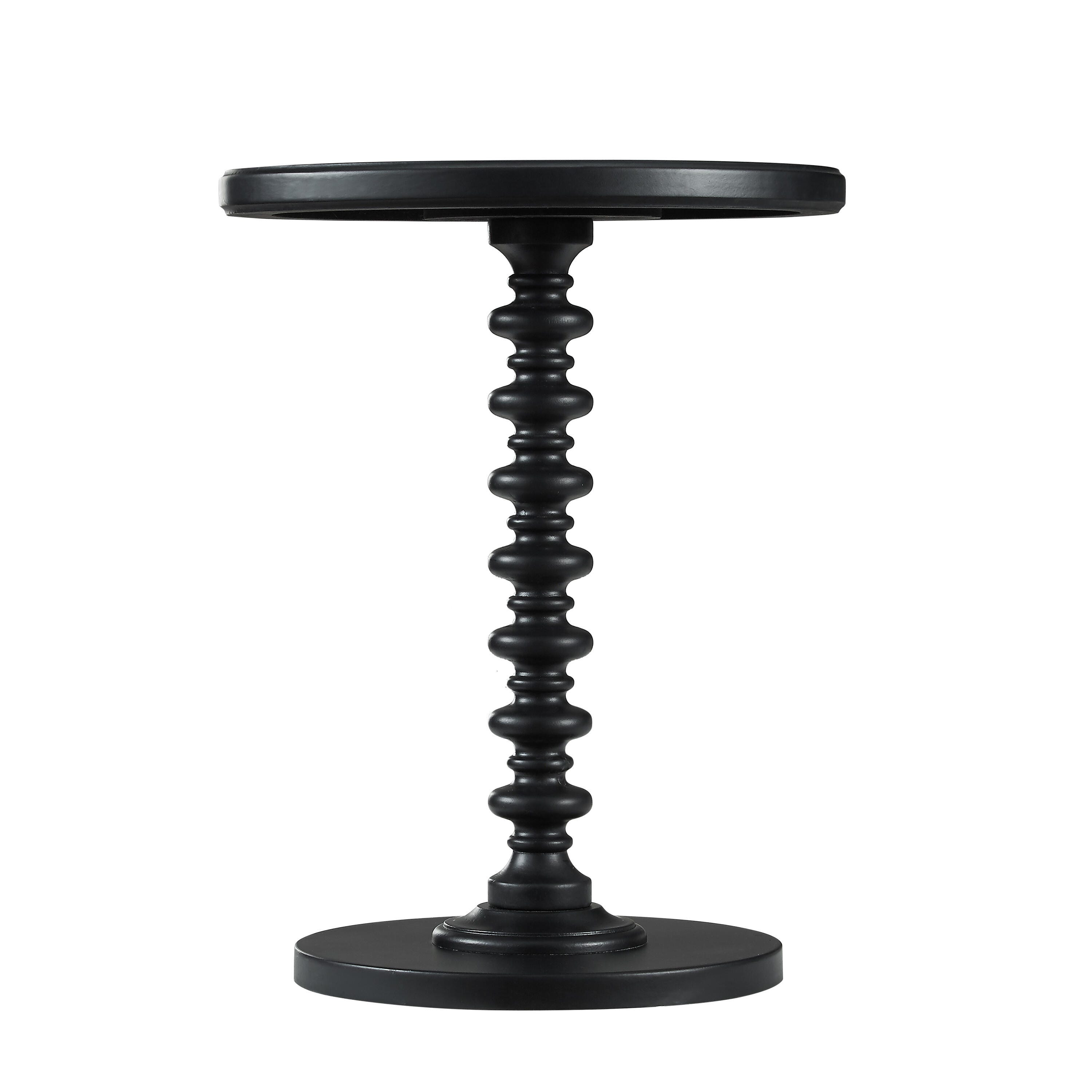 Linon Elina Accent Table, Black, large
