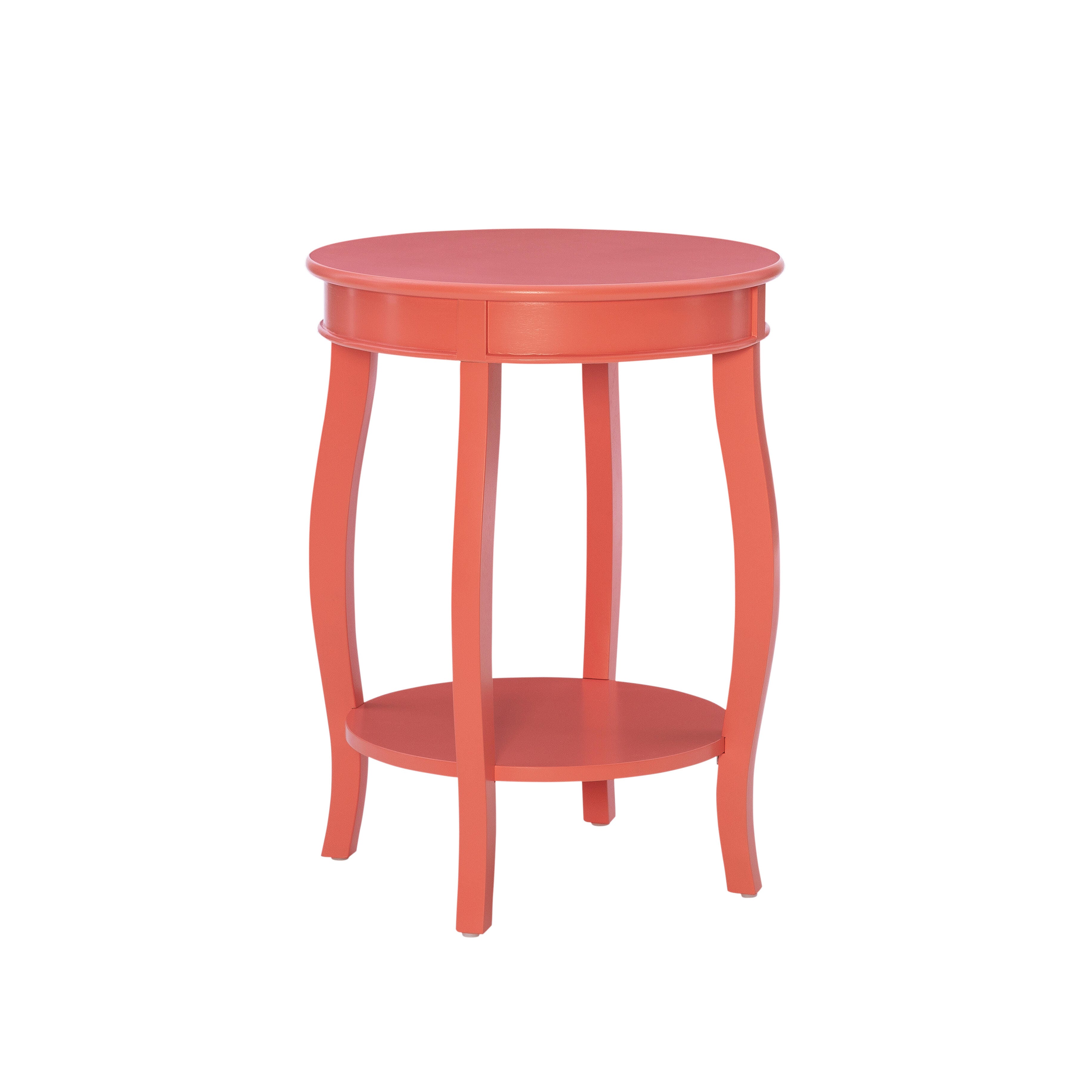 Linon Miller Accent Table, Terracotta, large