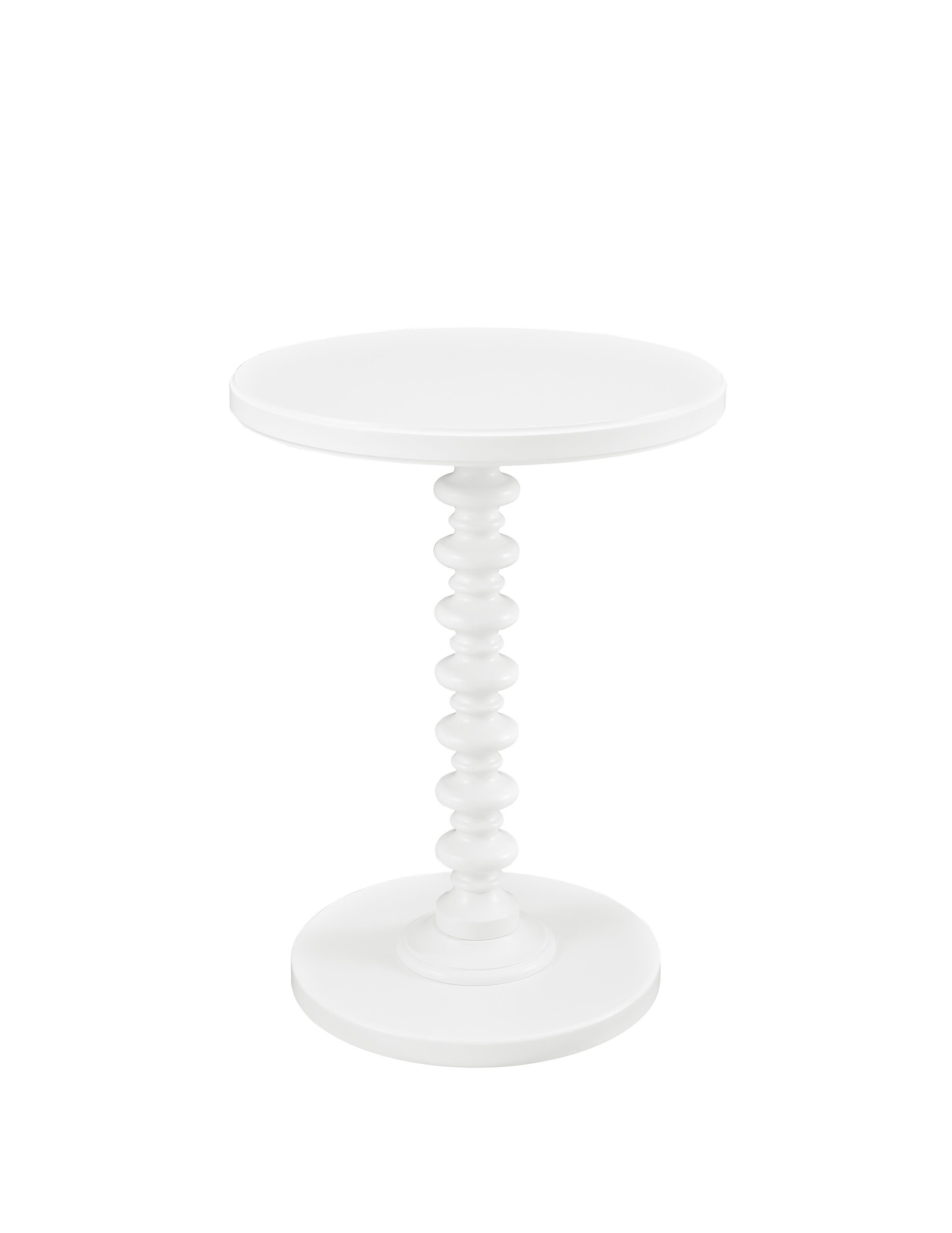 Linon Elina Accent Table, White, large
