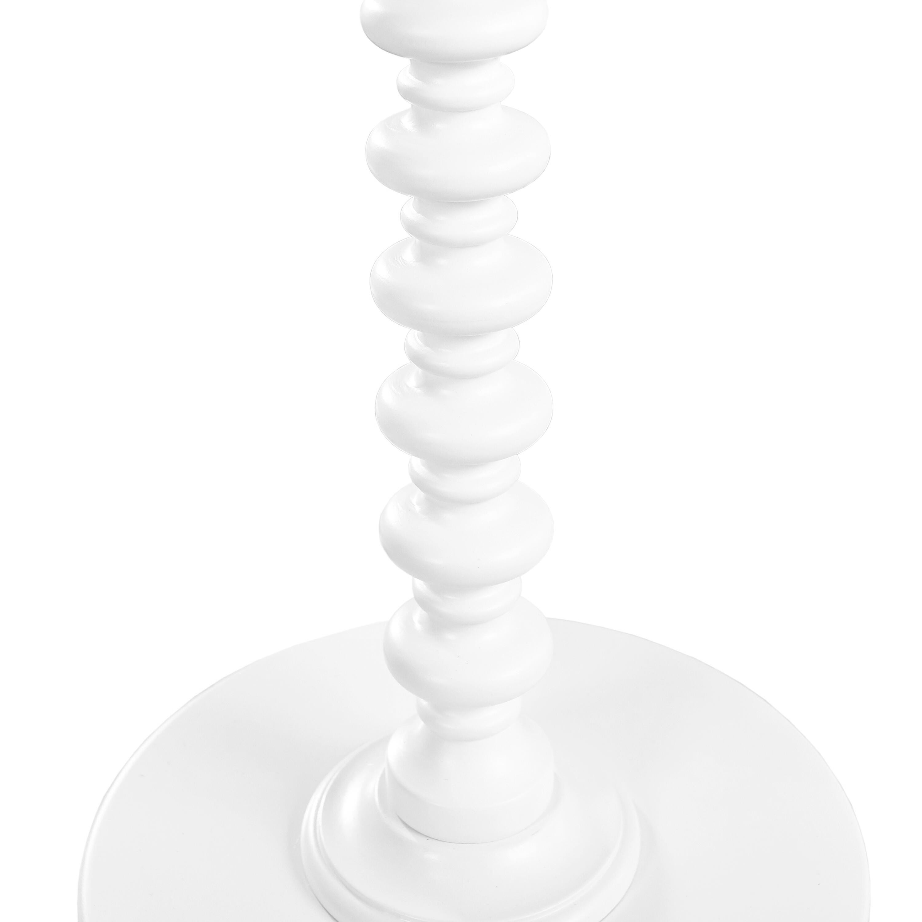 Linon Elina Accent Table, White, large