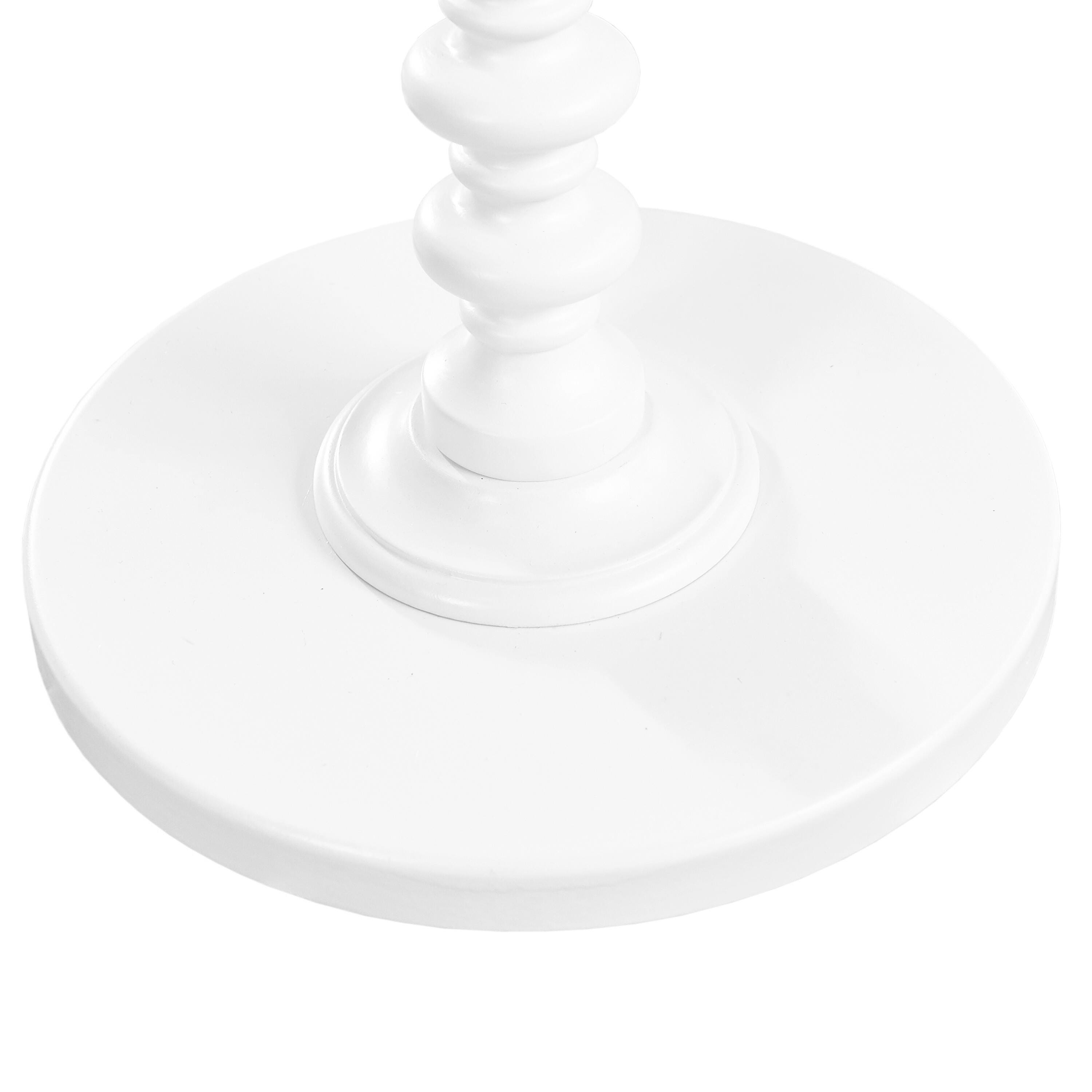 Linon Elina Accent Table, White, large
