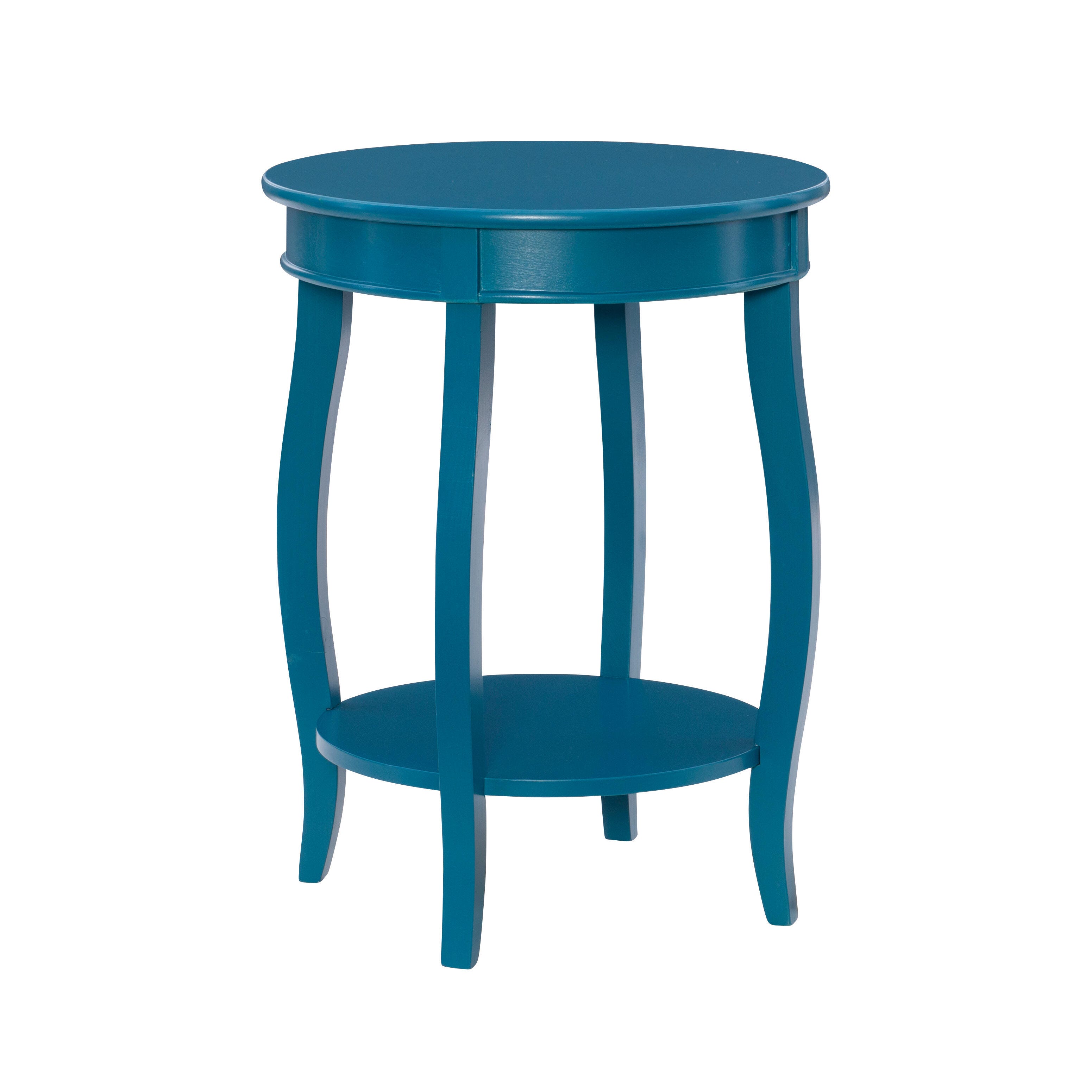 Linon Miller Accent Table, Teal, large