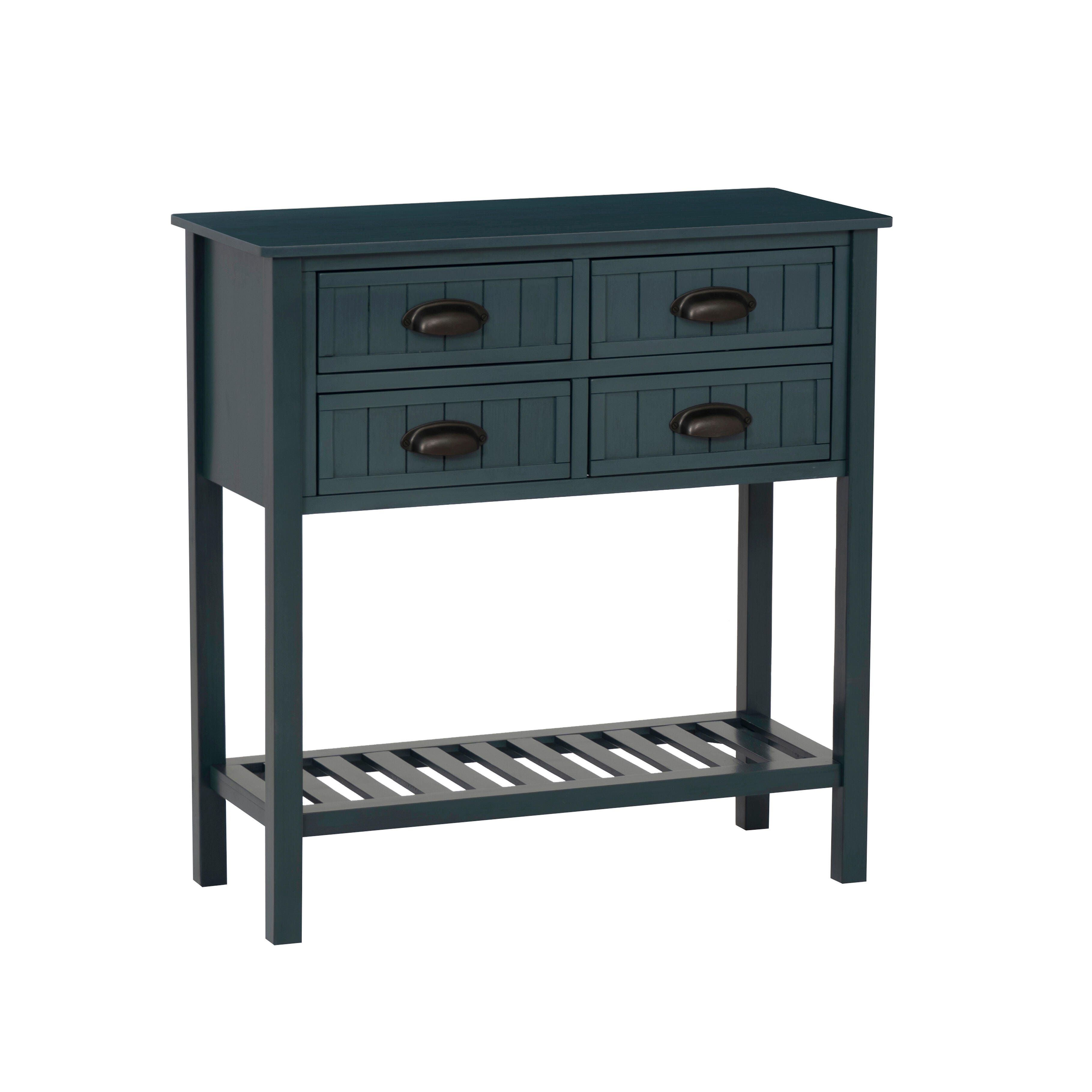 Linon Bowen Console Table, Navy, large