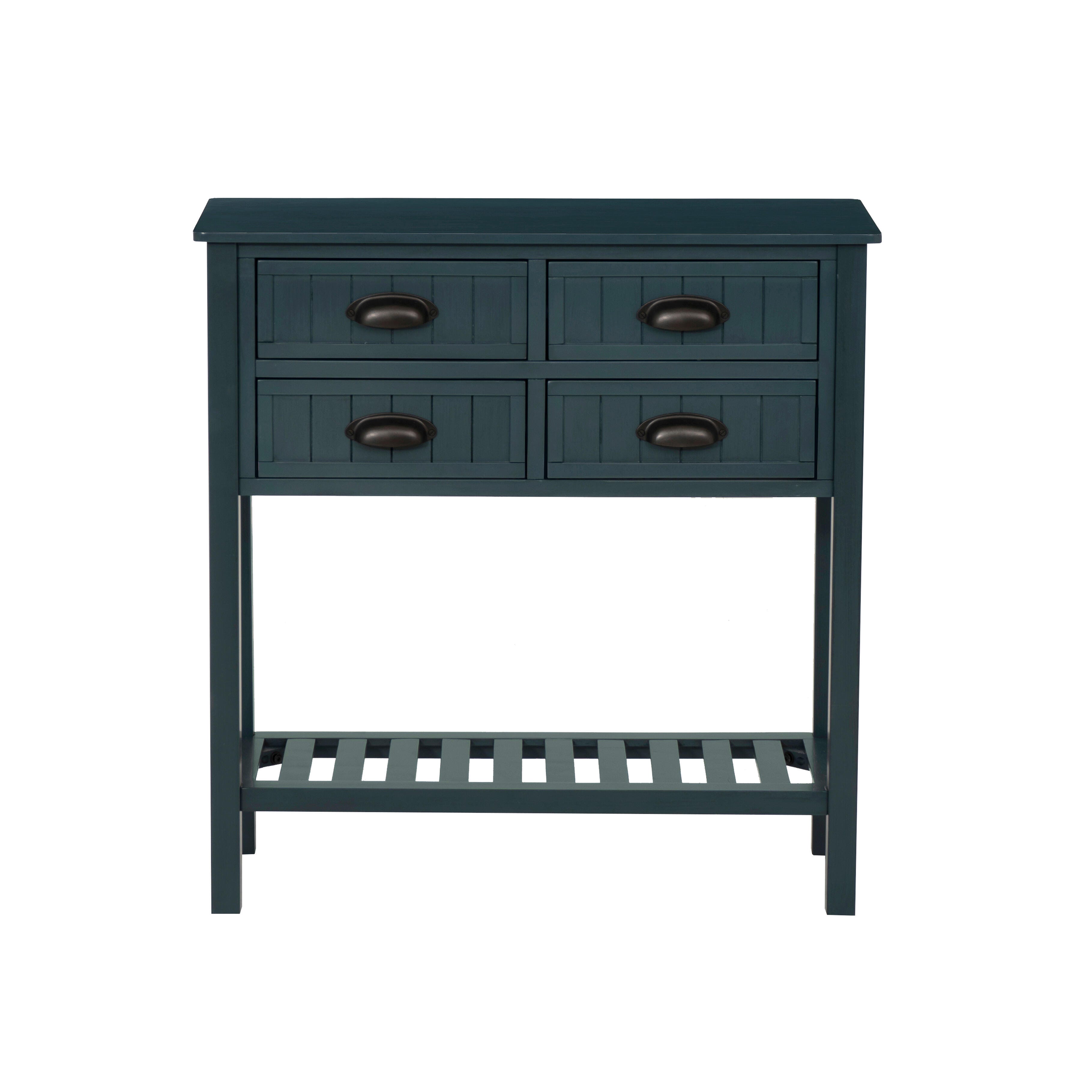 Linon Bowen Console Table, Navy, large