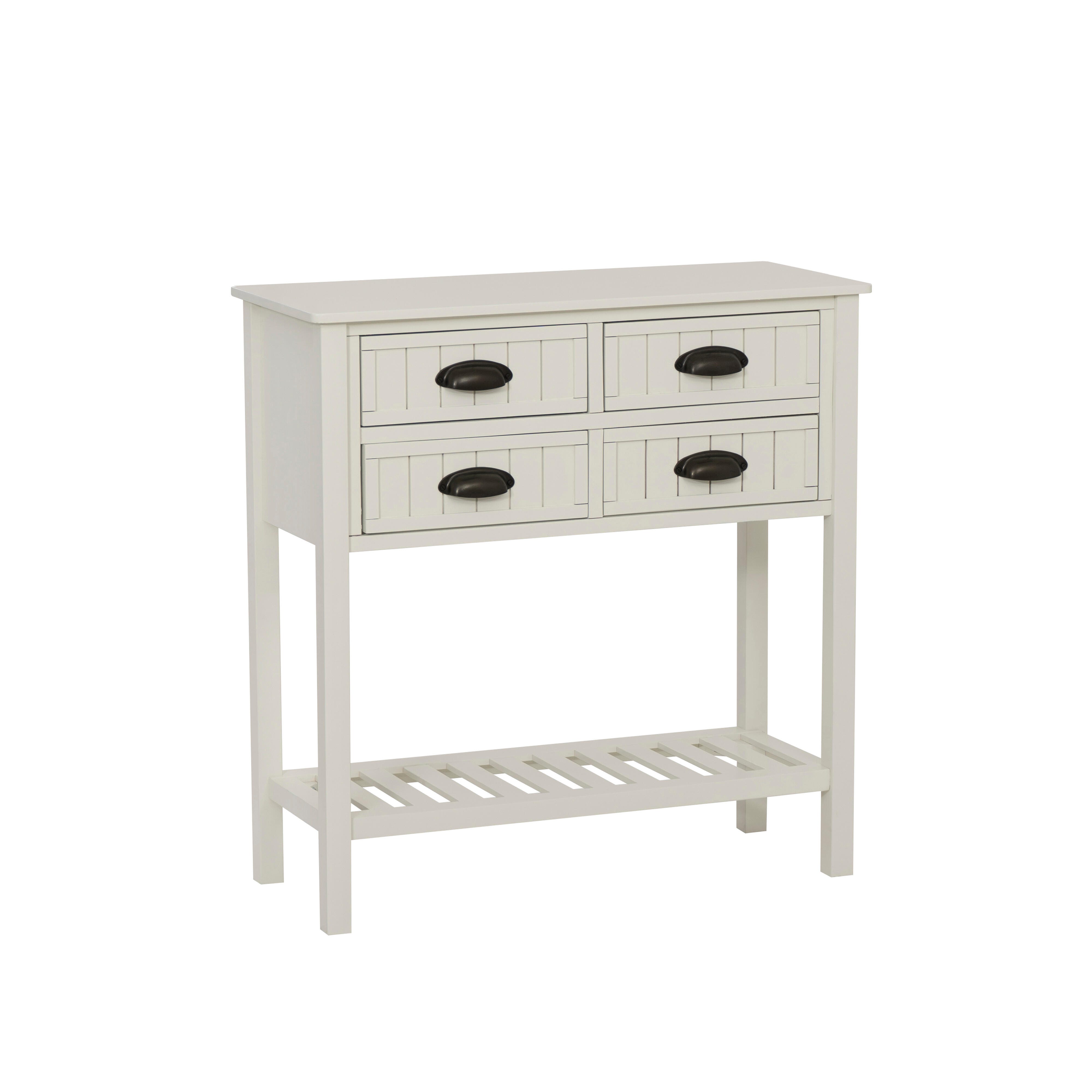 Linon Bowen Console Table, Cream, large