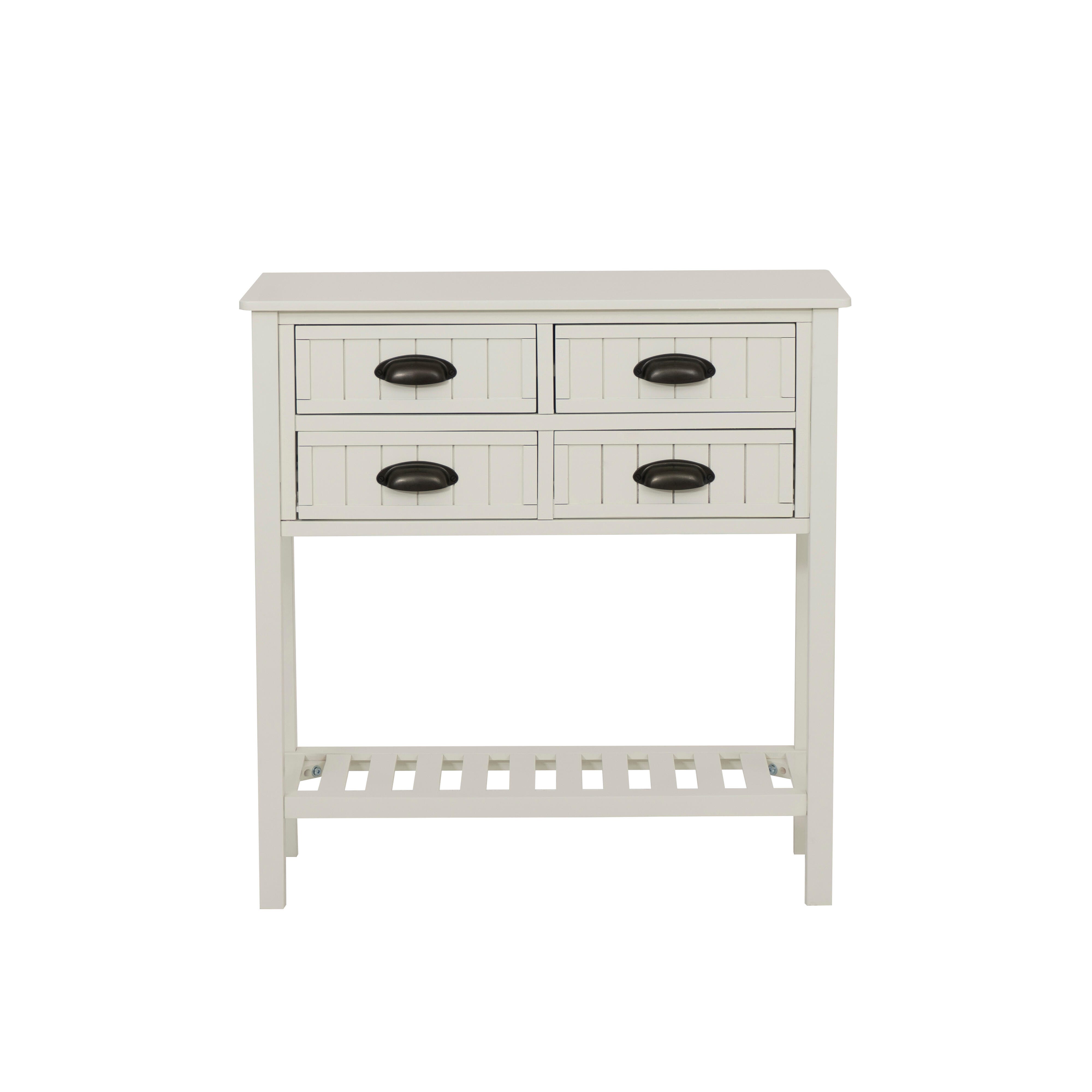 Linon Bowen Console Table, Cream, large