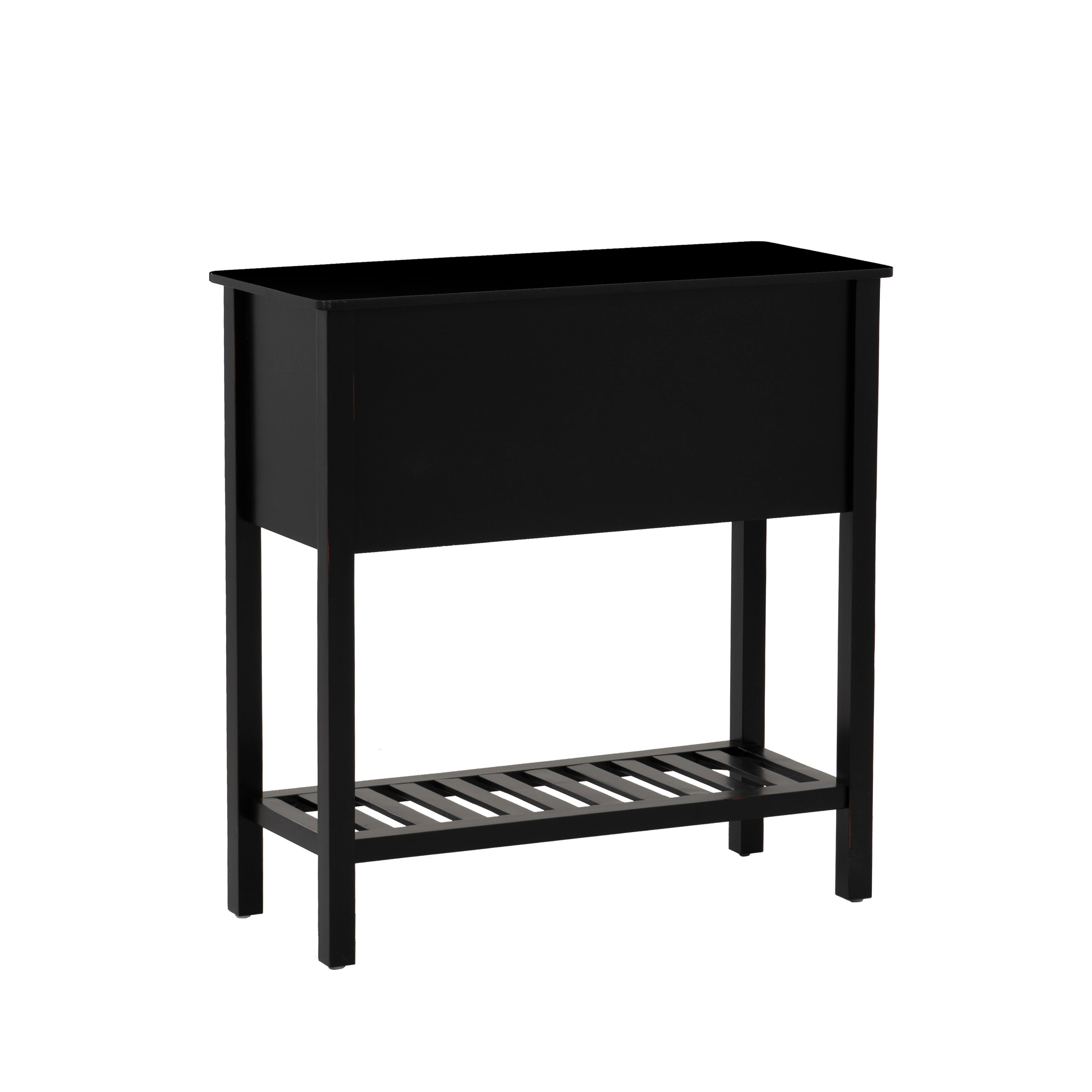 Linon Bowen Console Table, Black, large