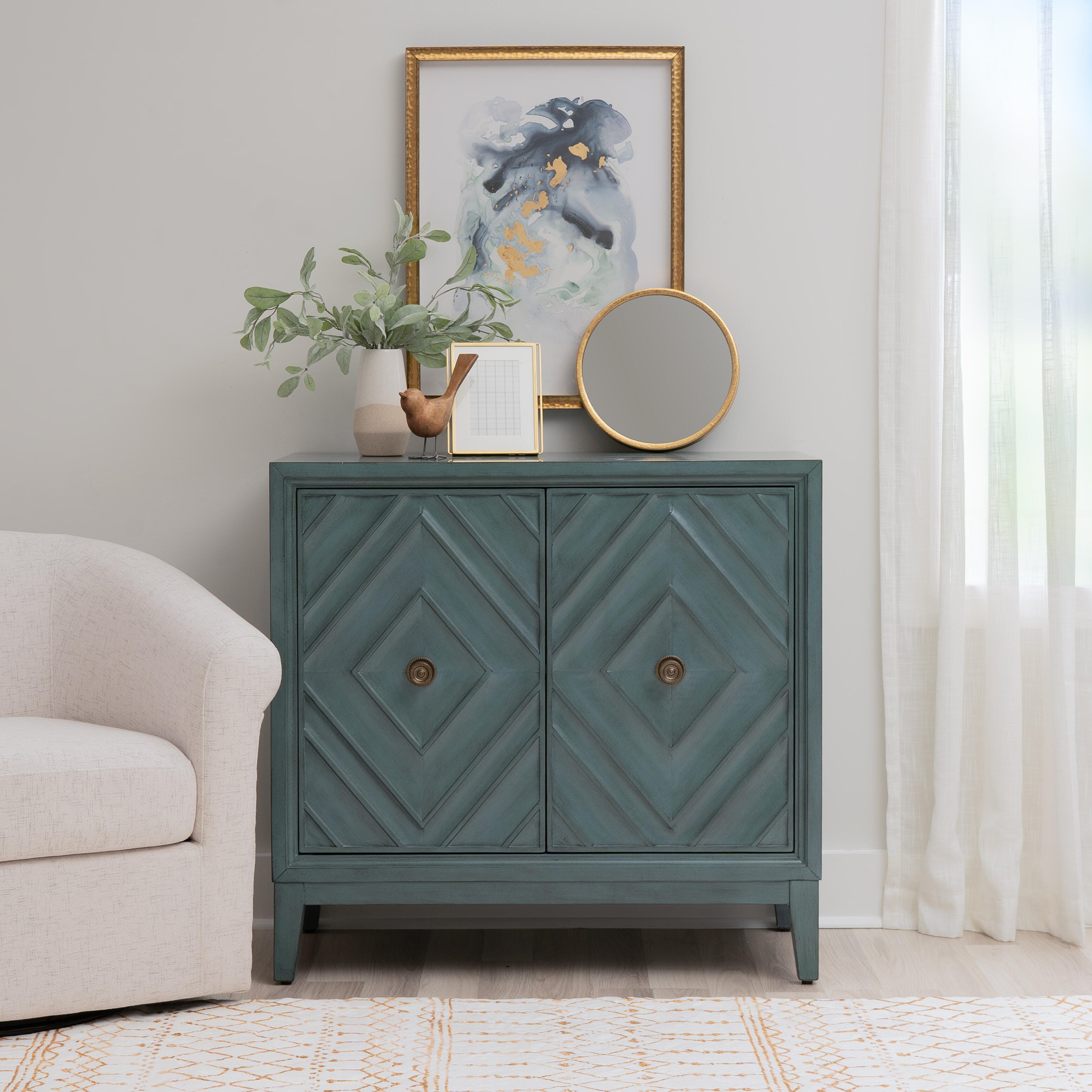 Linon Jayden 36" Accent Cabinet, , rollover