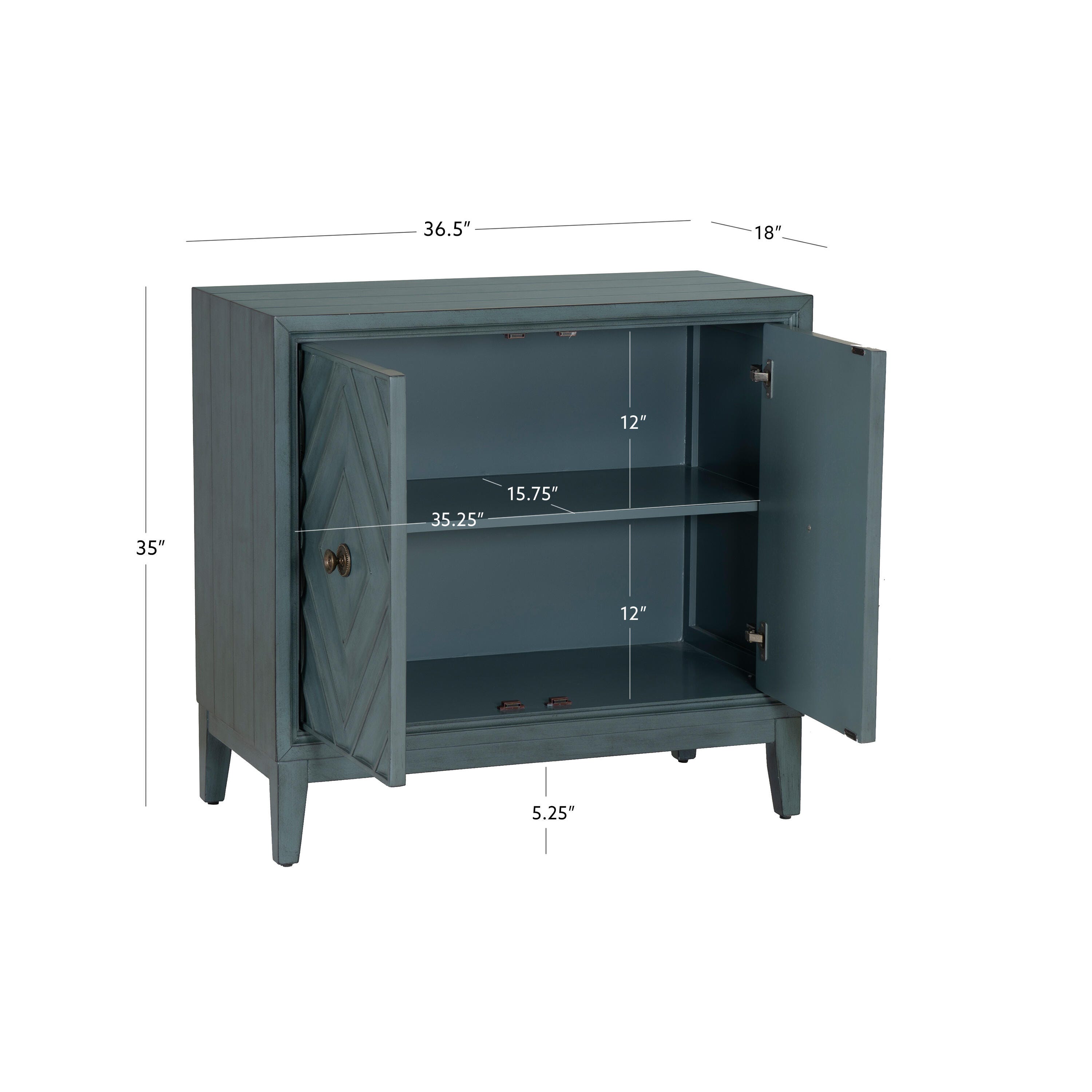 Linon Jayden 36" Accent Cabinet, , large
