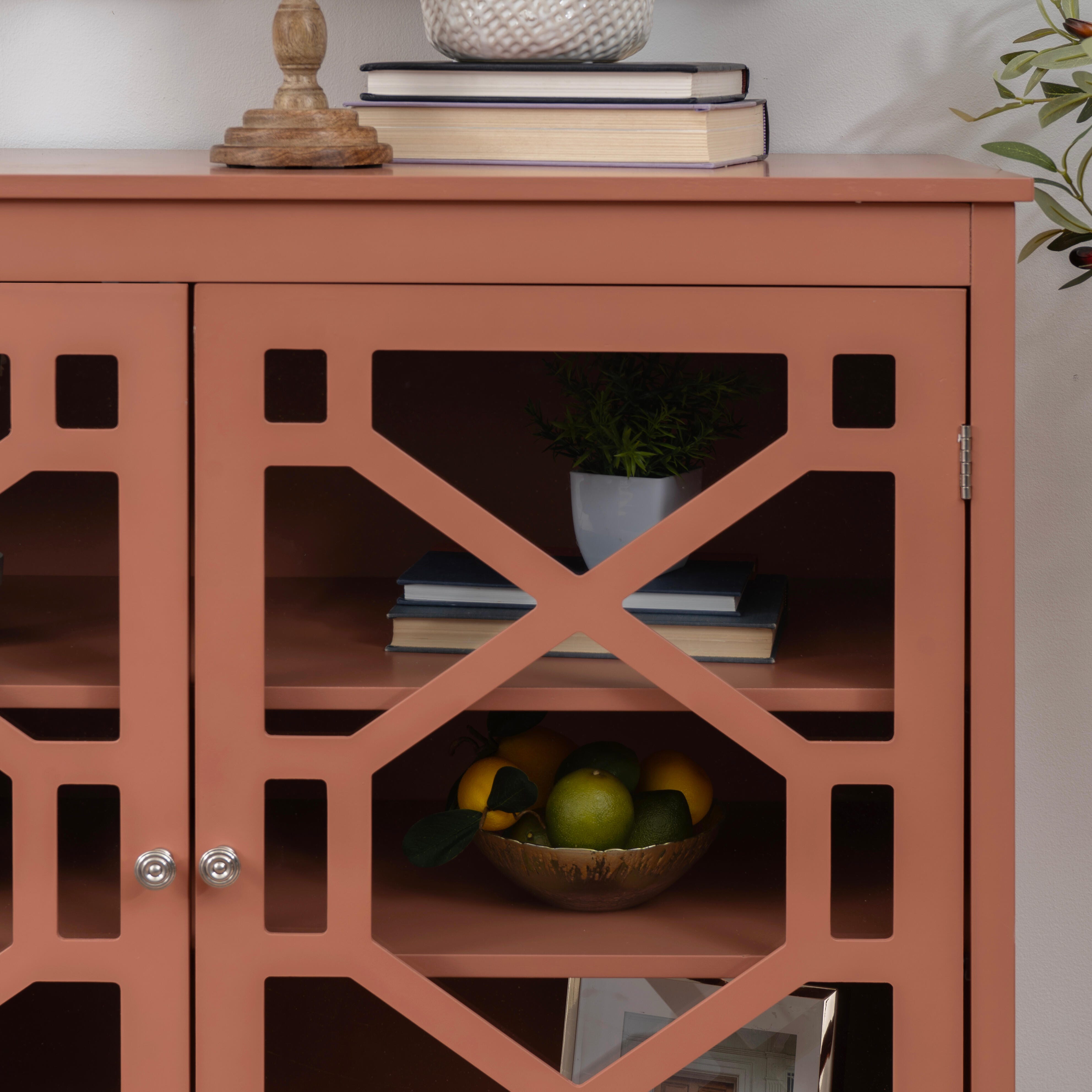 Linon Kedrick 38" Accent Cabinet, , large