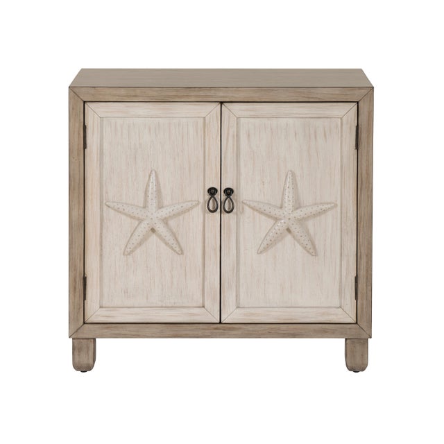 Linon Cannon 32" Accent Cabinet, Gray