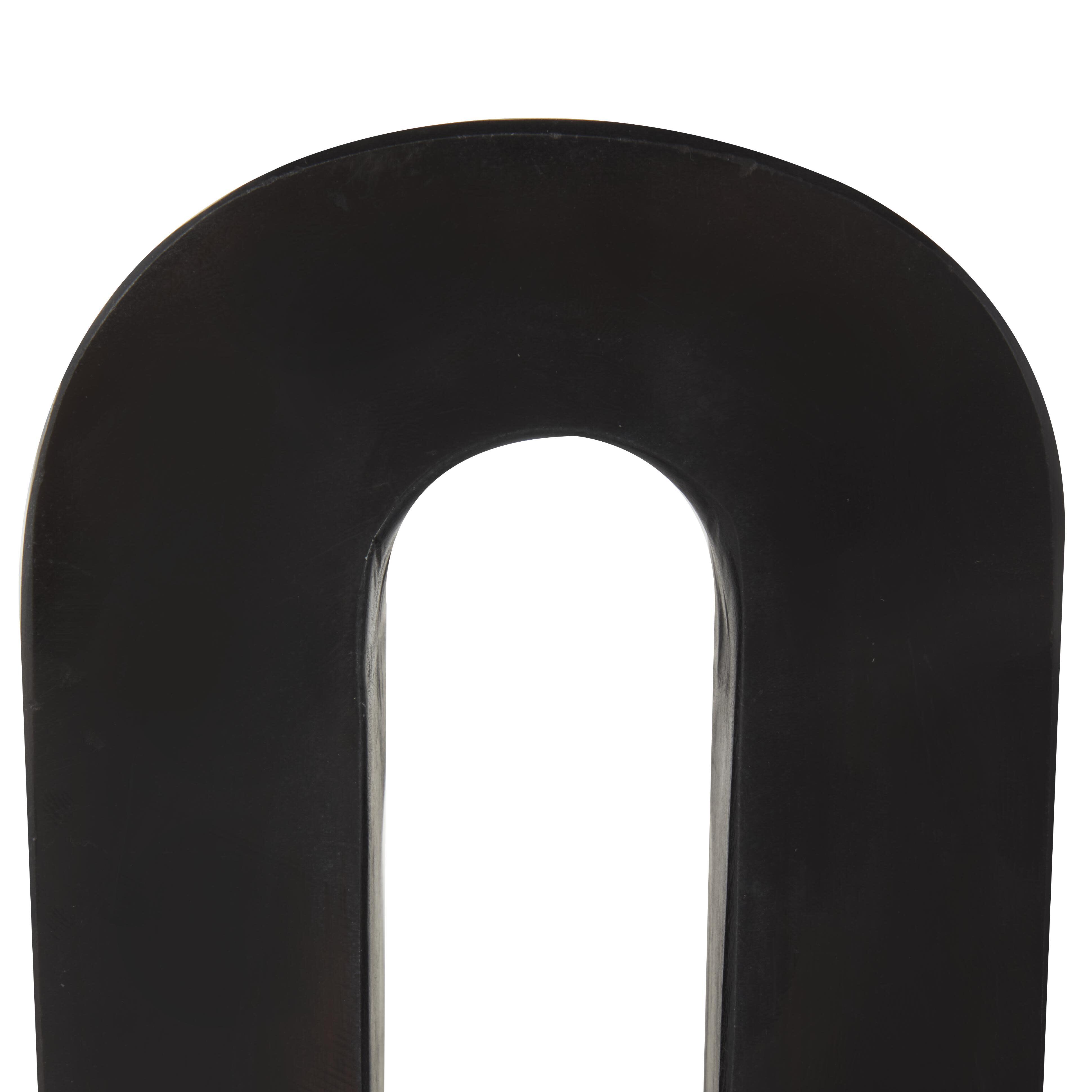 Bayberry Lane Arched Decorative Bookend (Set Of 2), Black, large
