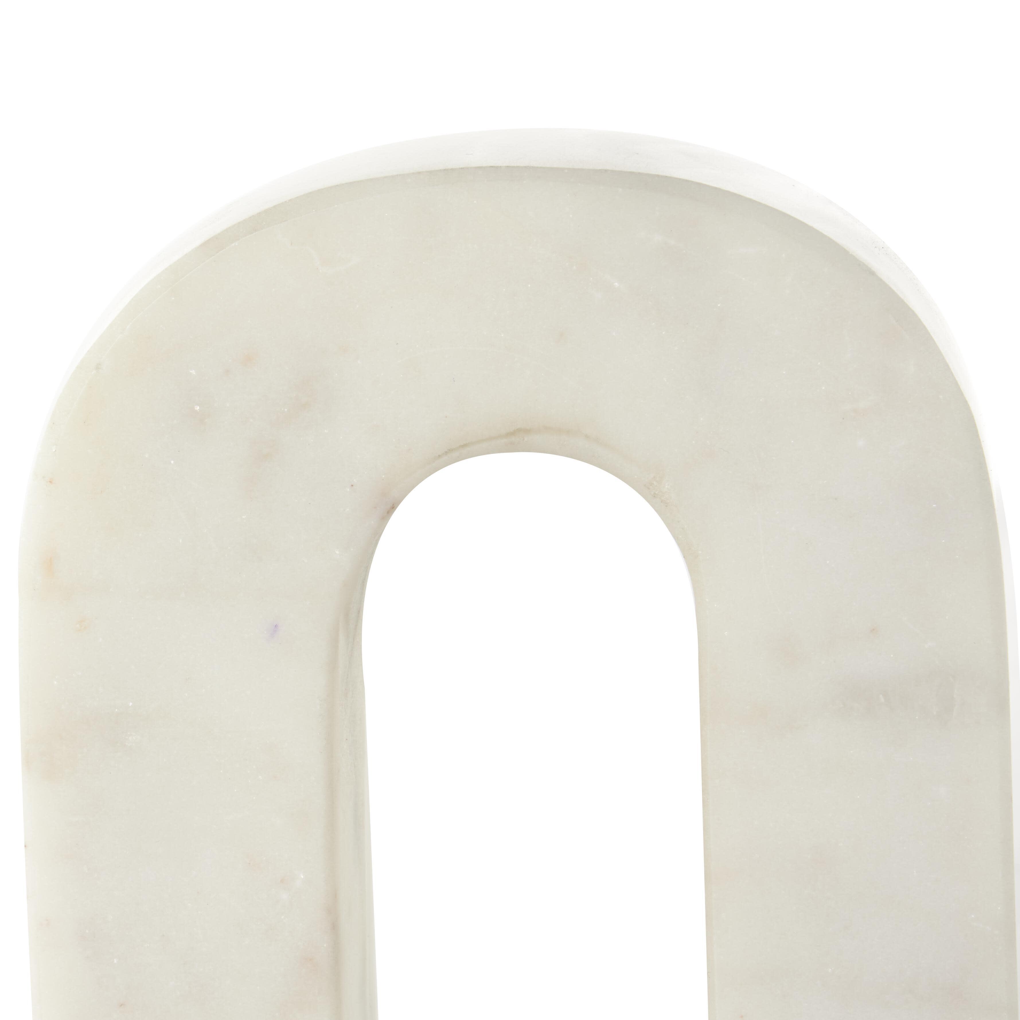 Bayberry Lane Arched Decorative Bookend (Set Of 2), Cream, large