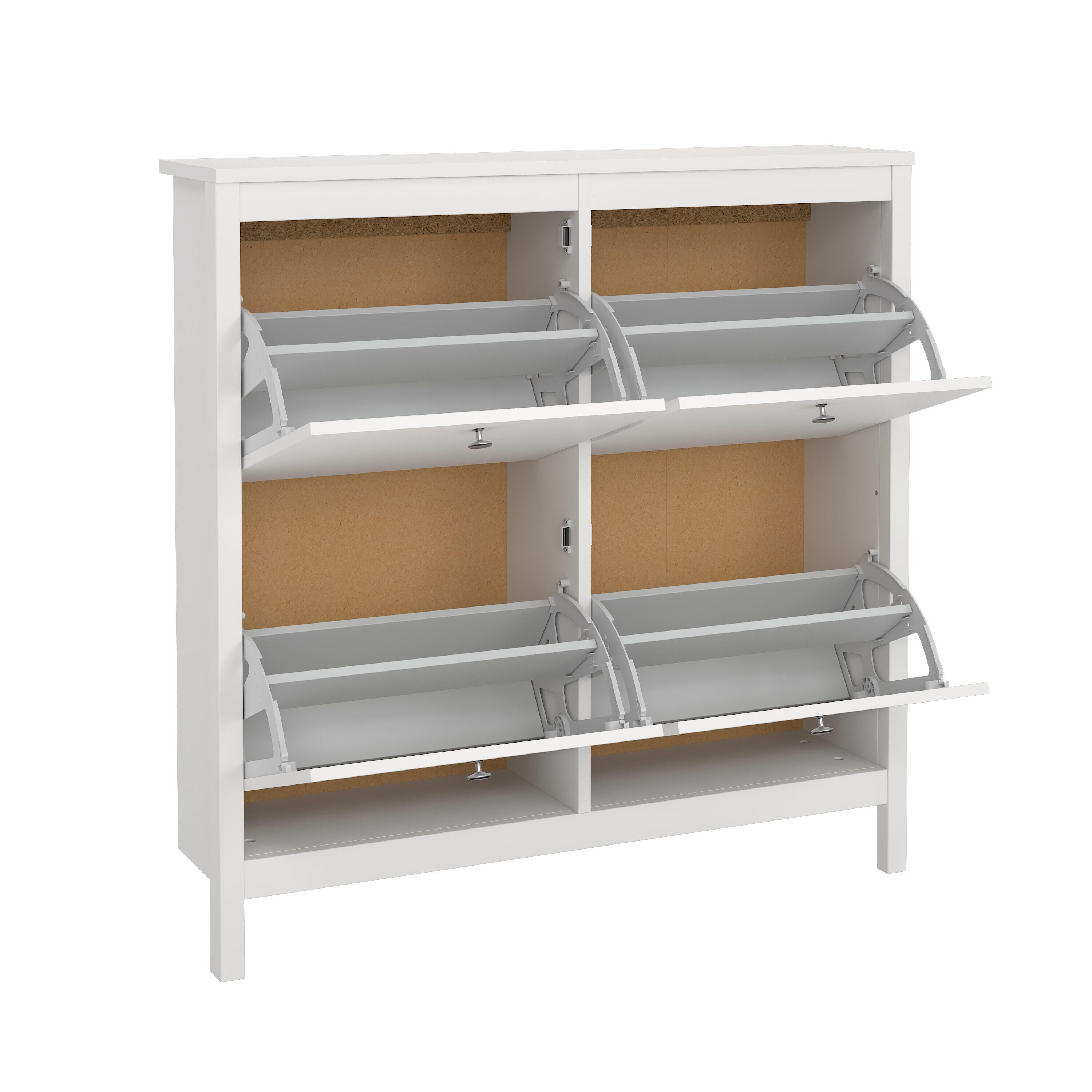 Tvilum Madrid 4 Drawer Shoe Cabinet, , large