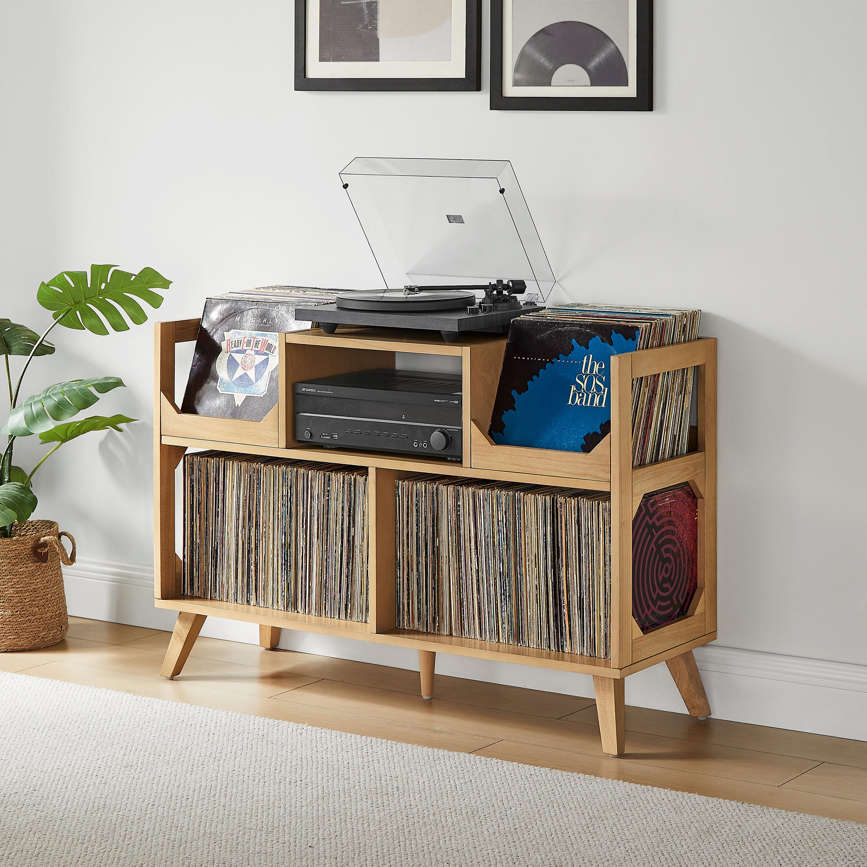 Crosley Furniture Asheville 47" Record Player Stand, , rollover