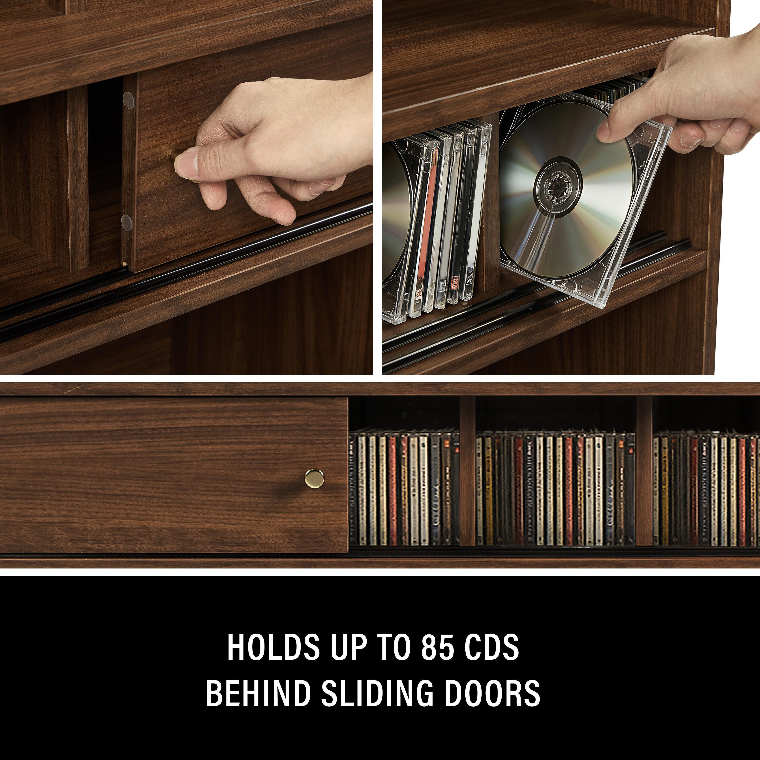 Crosley Furniture Dylan 40" Record Player Stand, , large