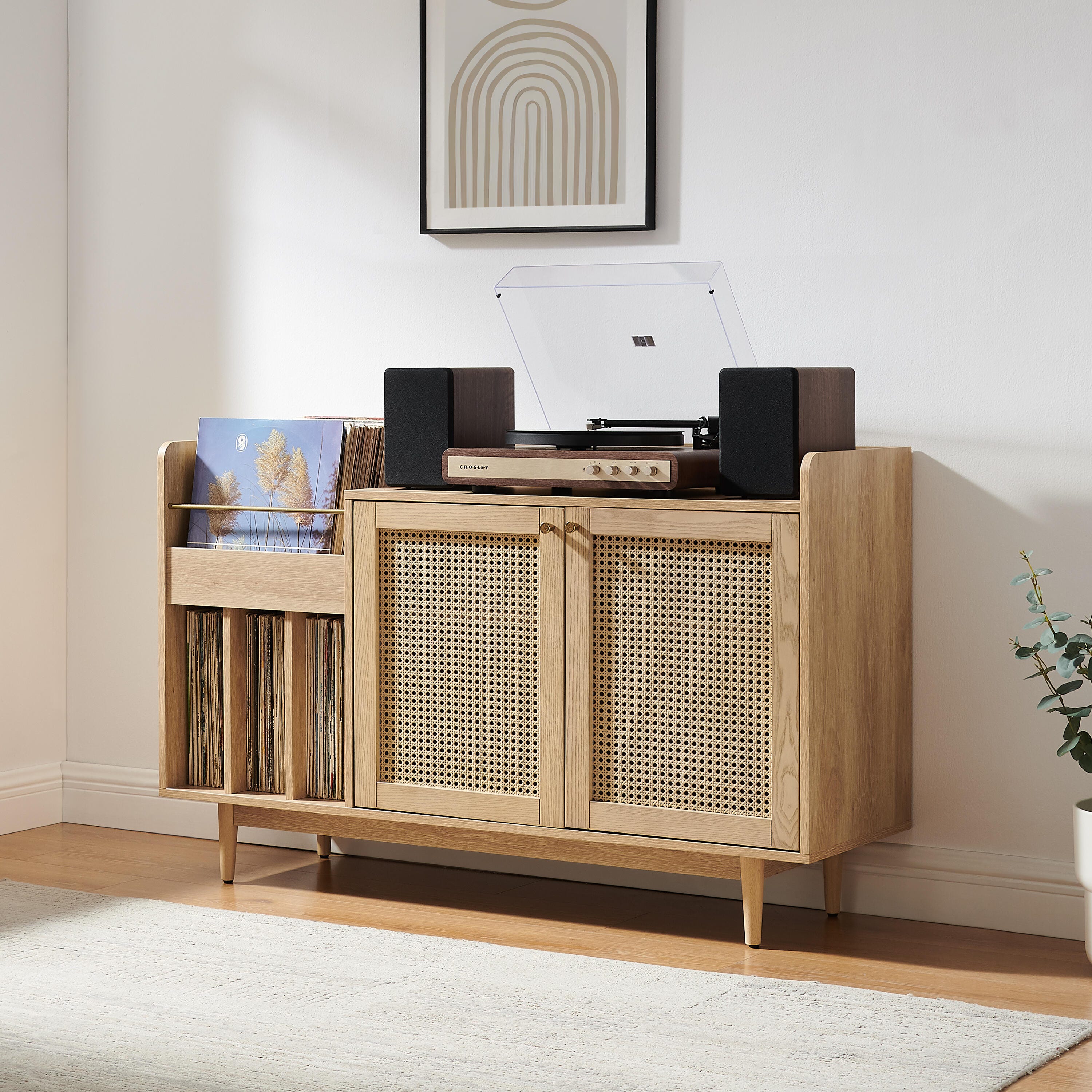 CrosleyFurniture Maeve 50" Record Player Cabinet, , rollover