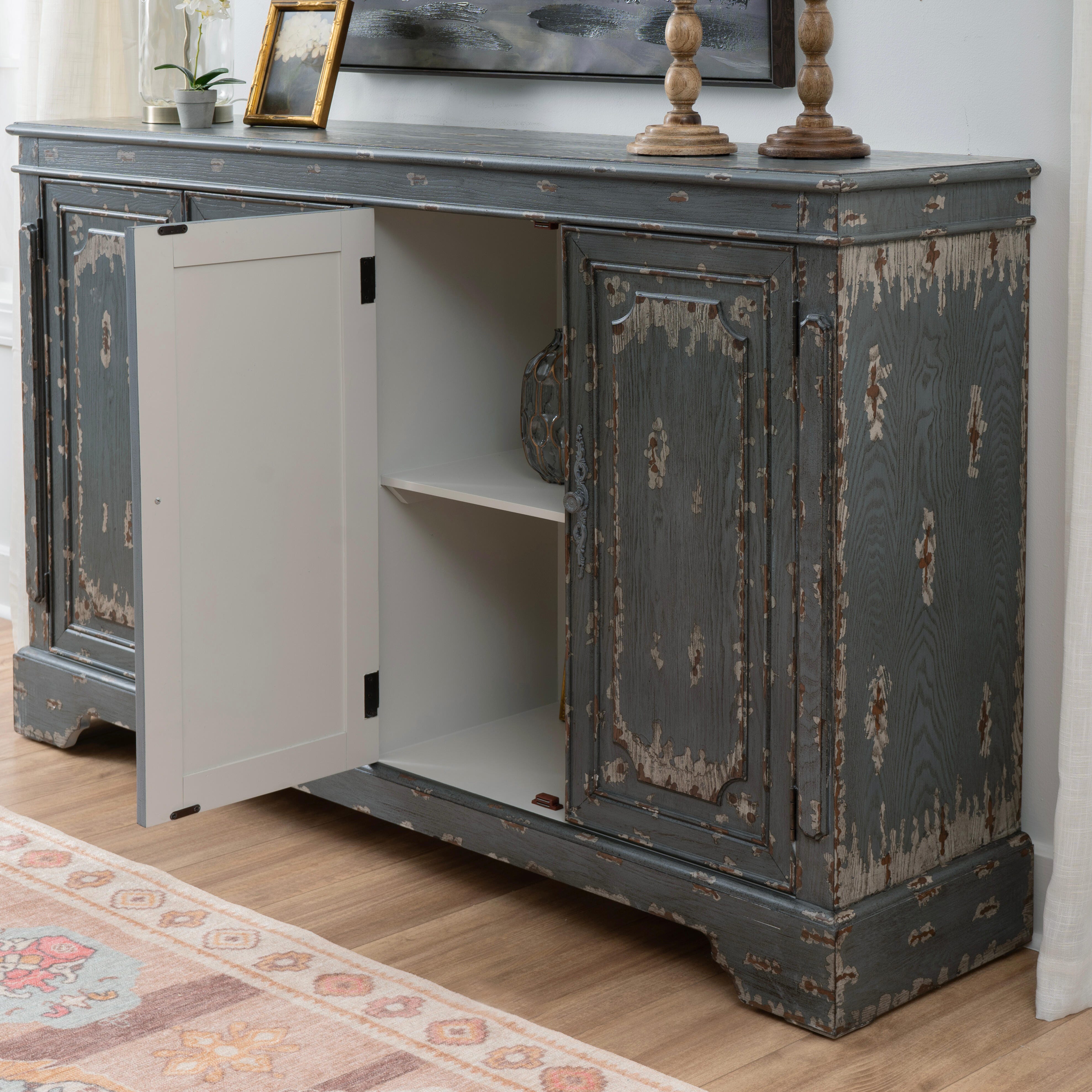 Linon Judith 65" Accent Cabinet, , large