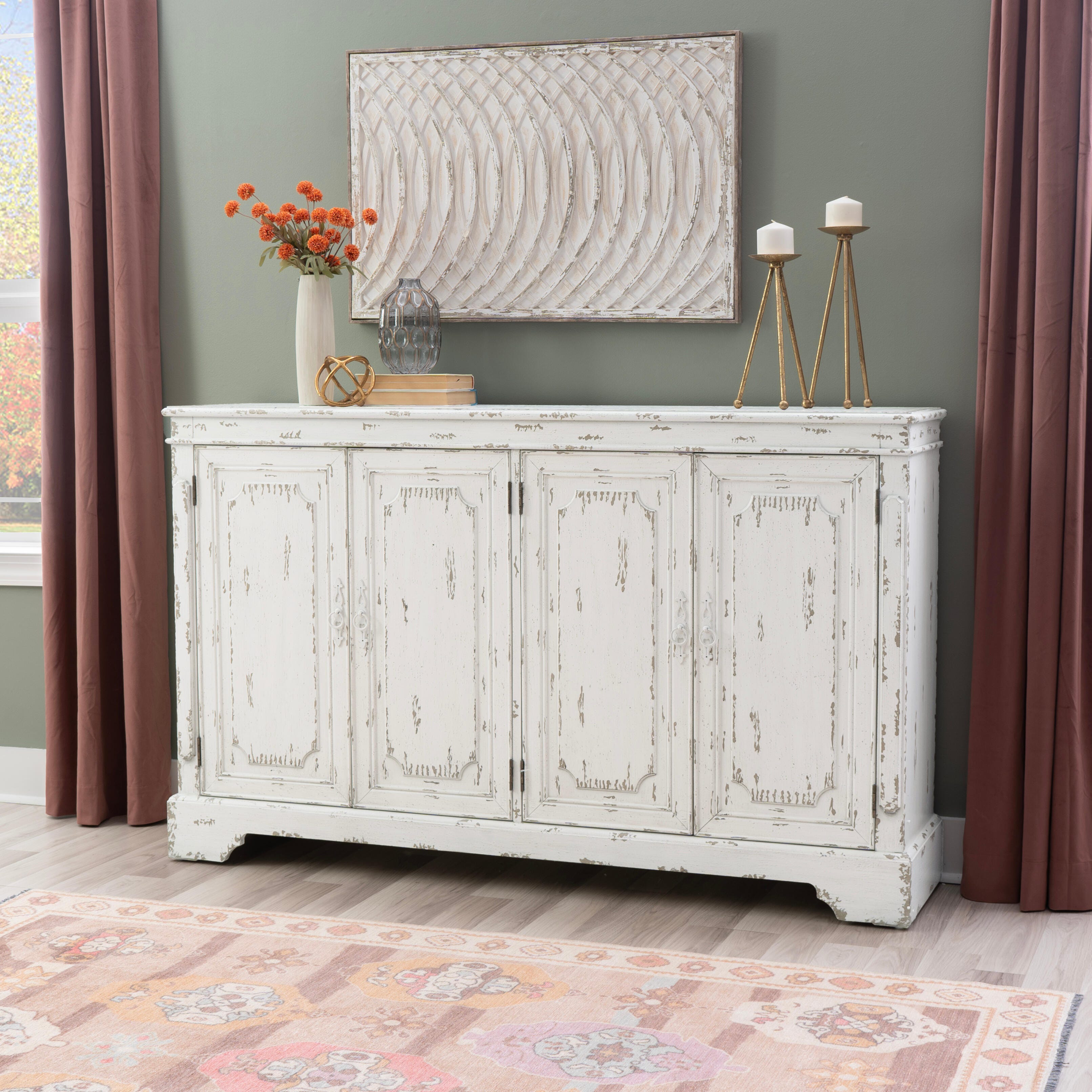 Linon Adelaide 65" Accent Cabinet, , rollover