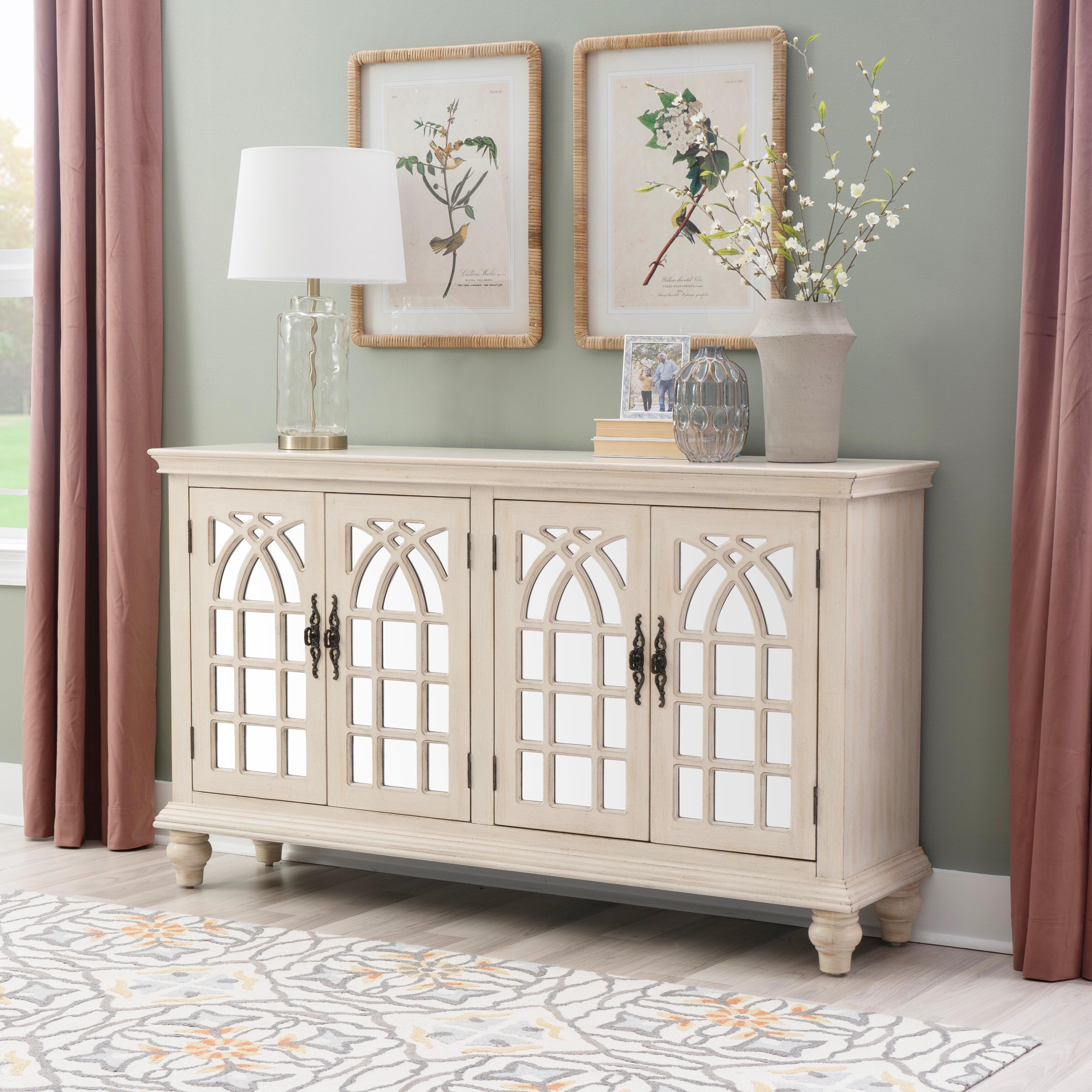 Linon Berkshire 60" Accent Cabinet, , rollover