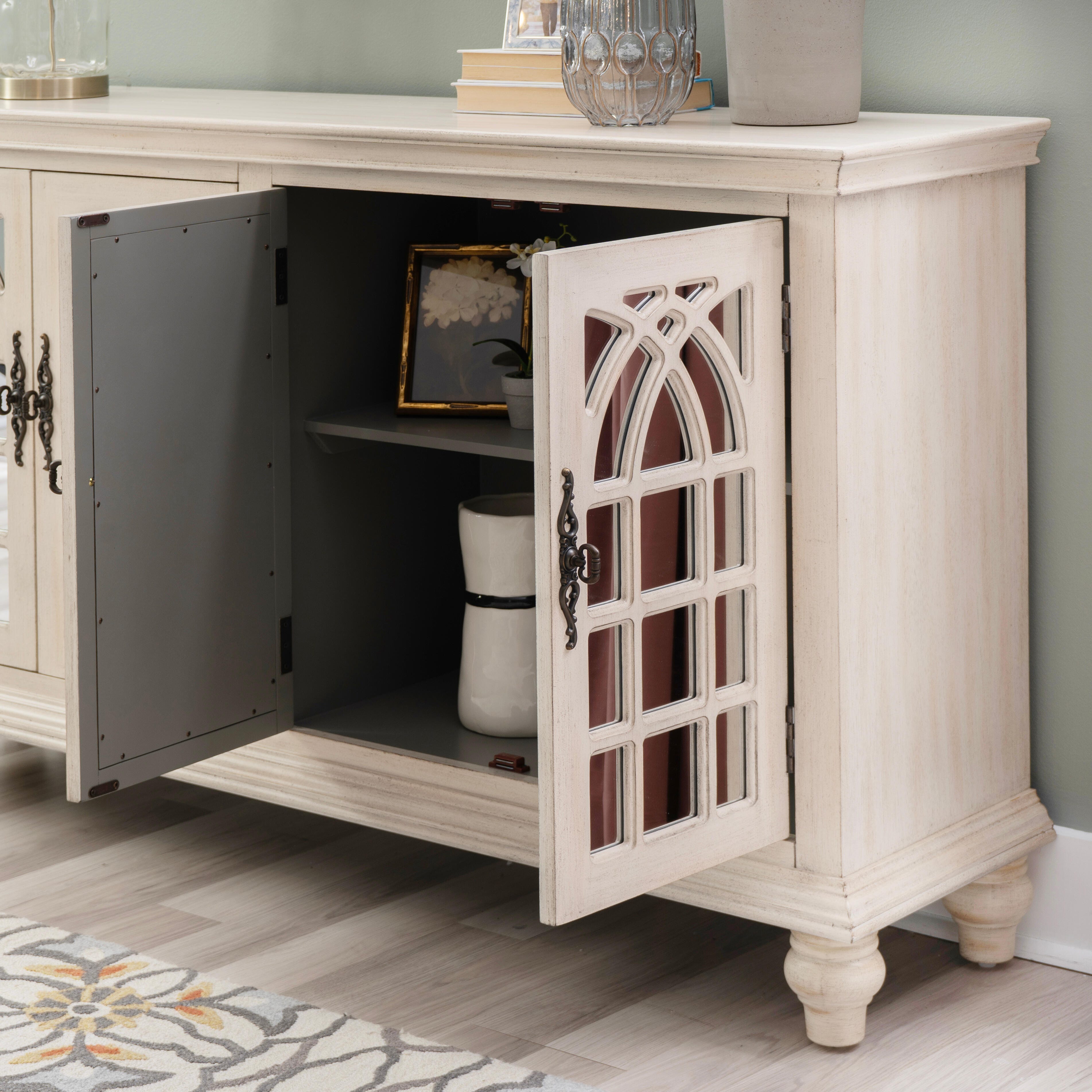 Linon Berkshire 60" Accent Cabinet, , large