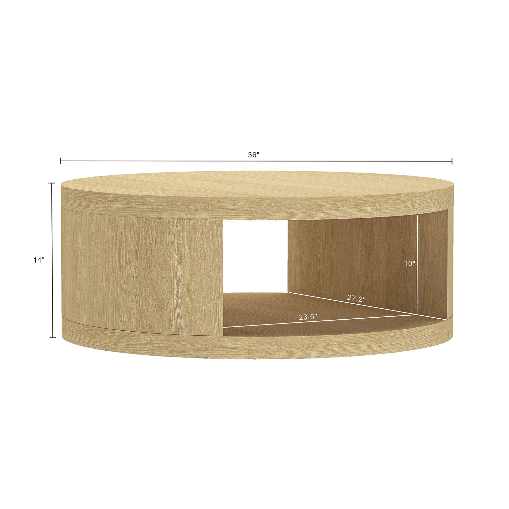 Manhattan Comfort Alure Coffee Table, , large