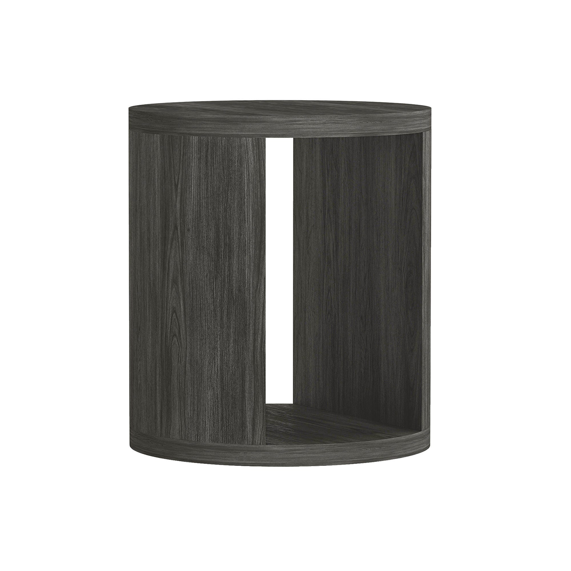 Manhattan Comfort Alure End Table, Charcoal, large