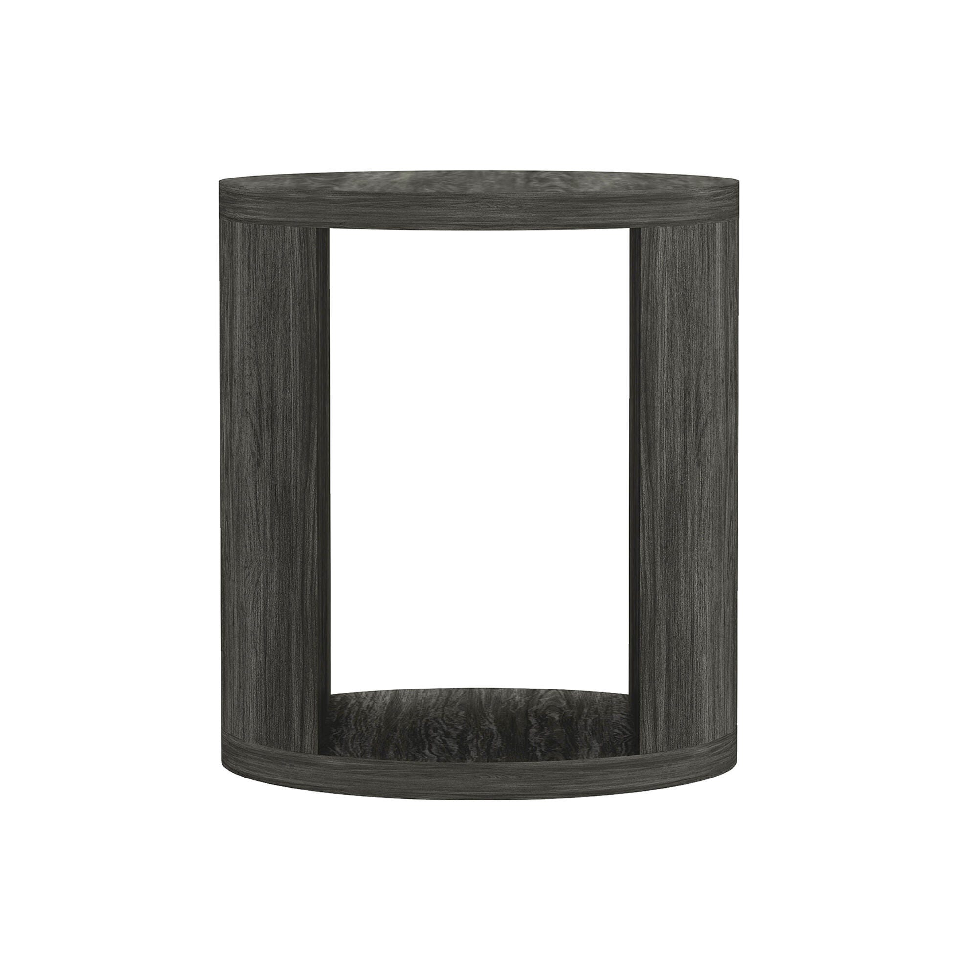 Manhattan Comfort Alure End Table, Charcoal, large