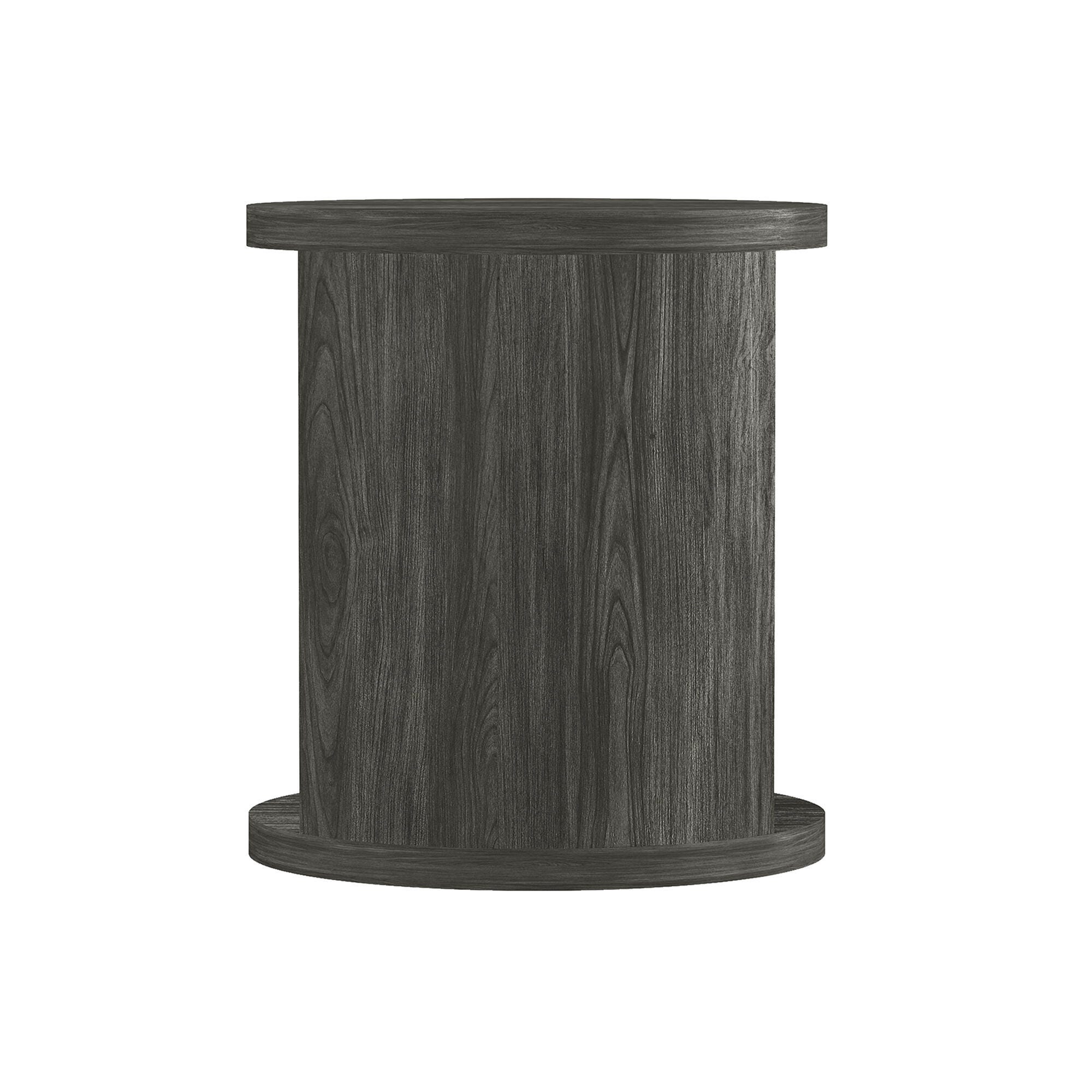 Manhattan Comfort Alure End Table, Charcoal, large