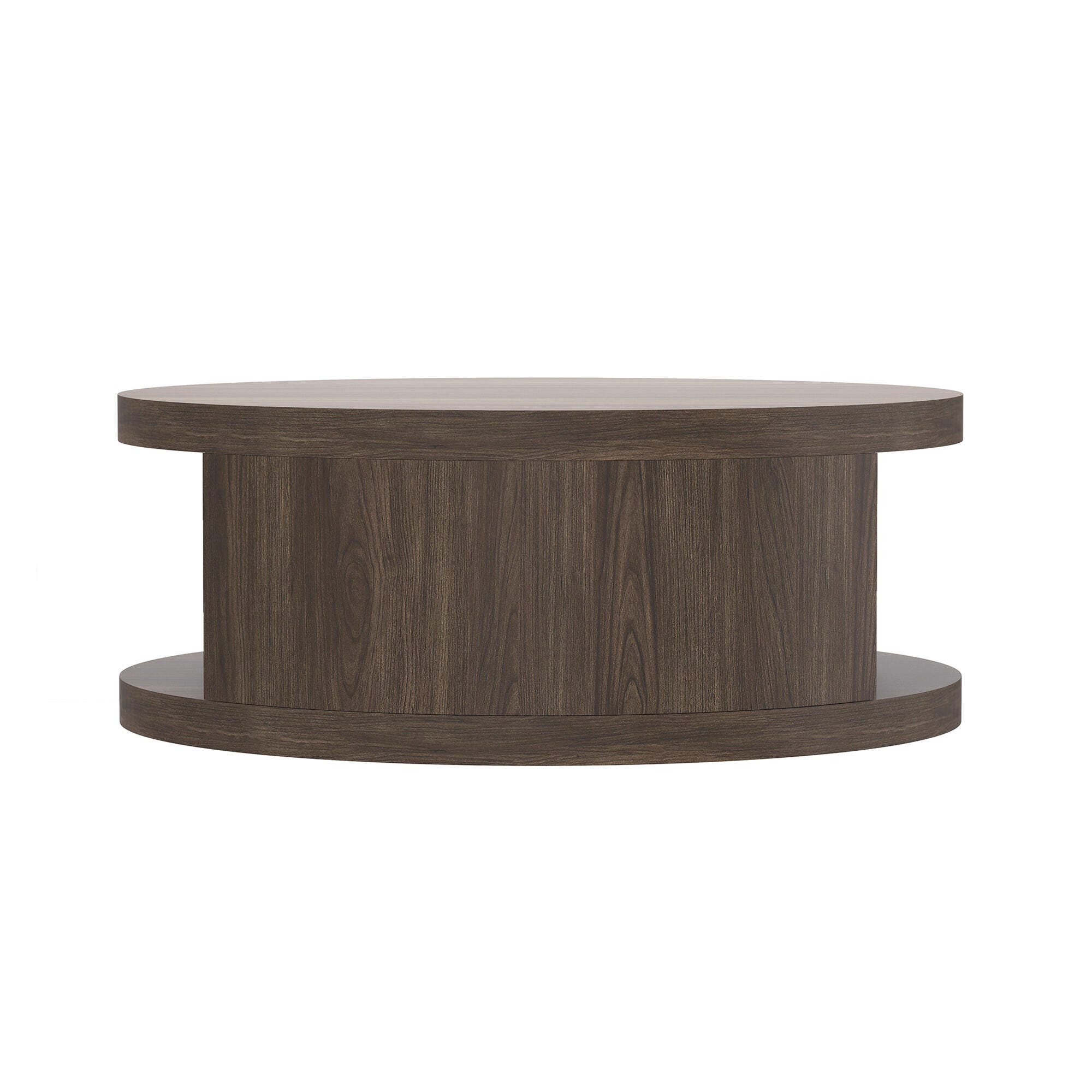 Manhattan Comfort Alure Coffee Table, Walnut, large