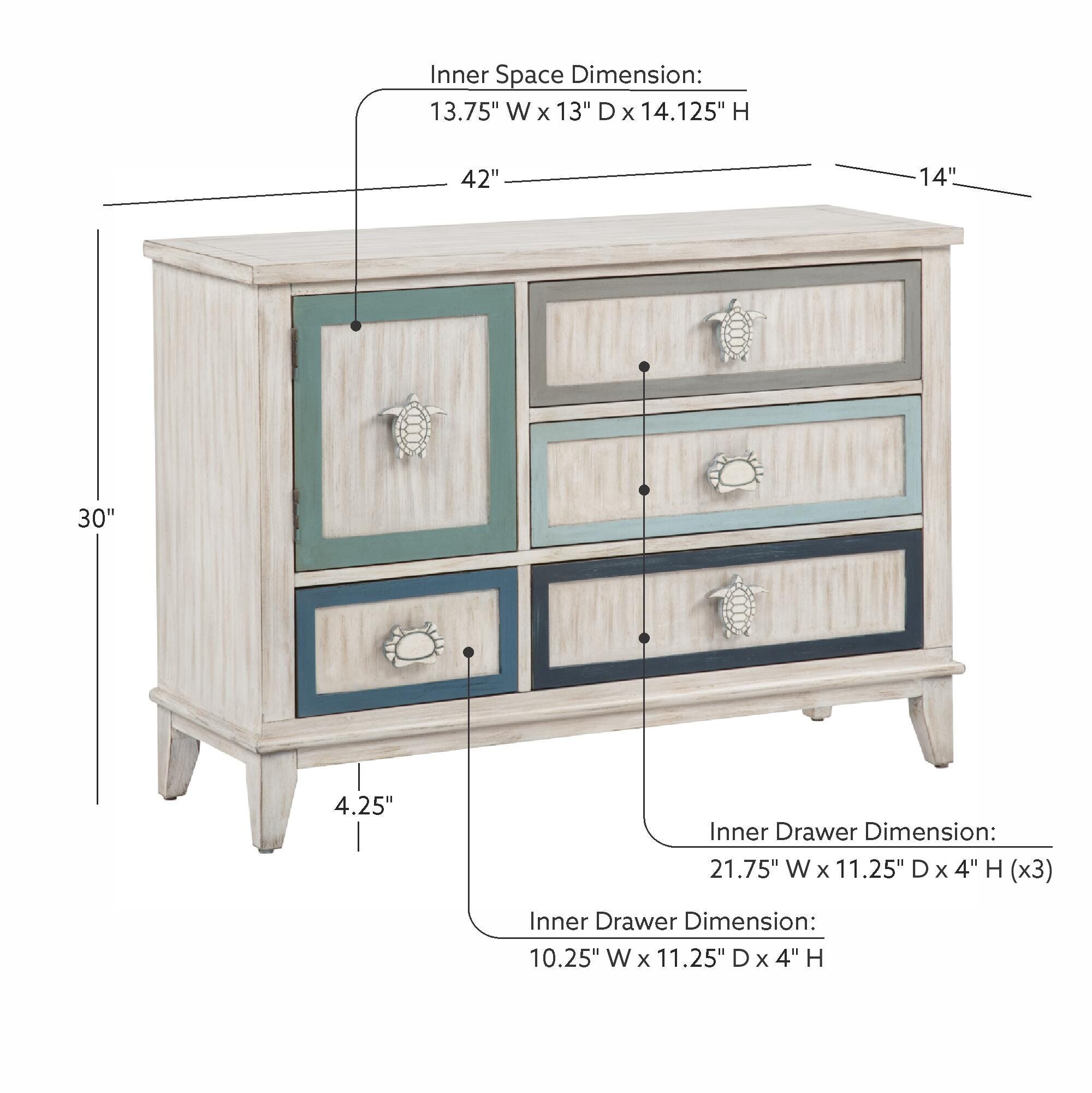 Linon Honu 42" Accent Cabinet, , large
