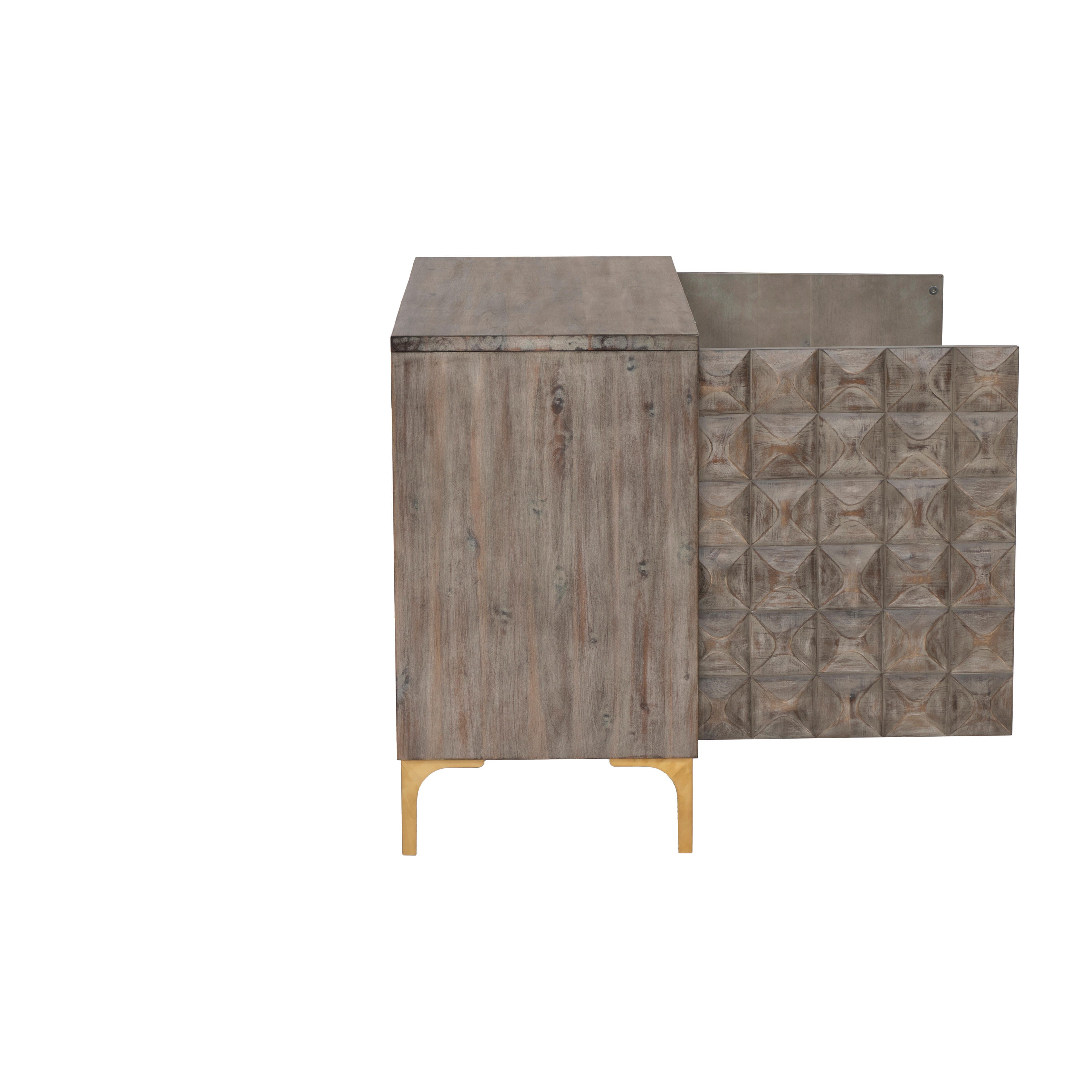 Linon Milo 41" Accent Cabinet, , large