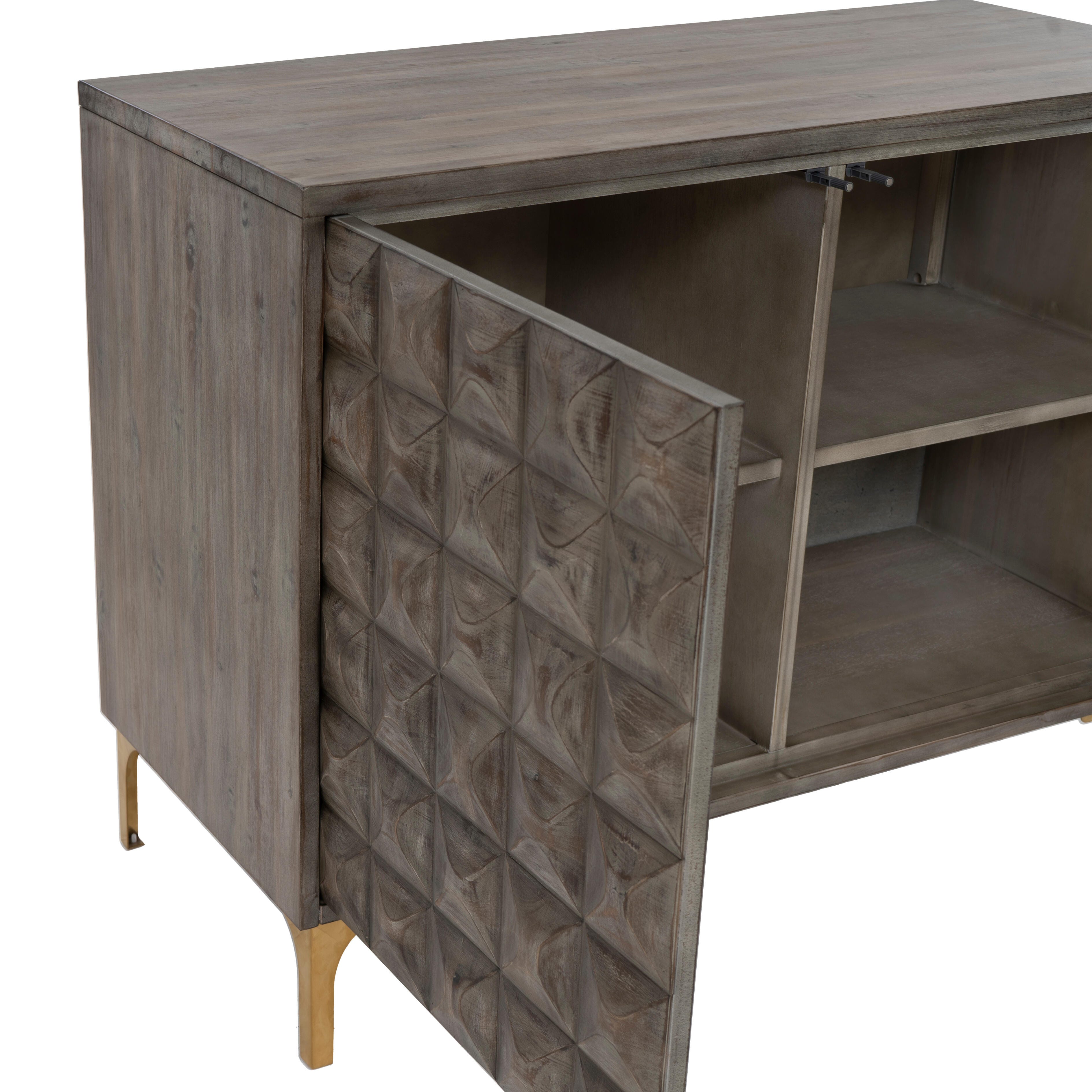 Linon Milo 41" Accent Cabinet, , large