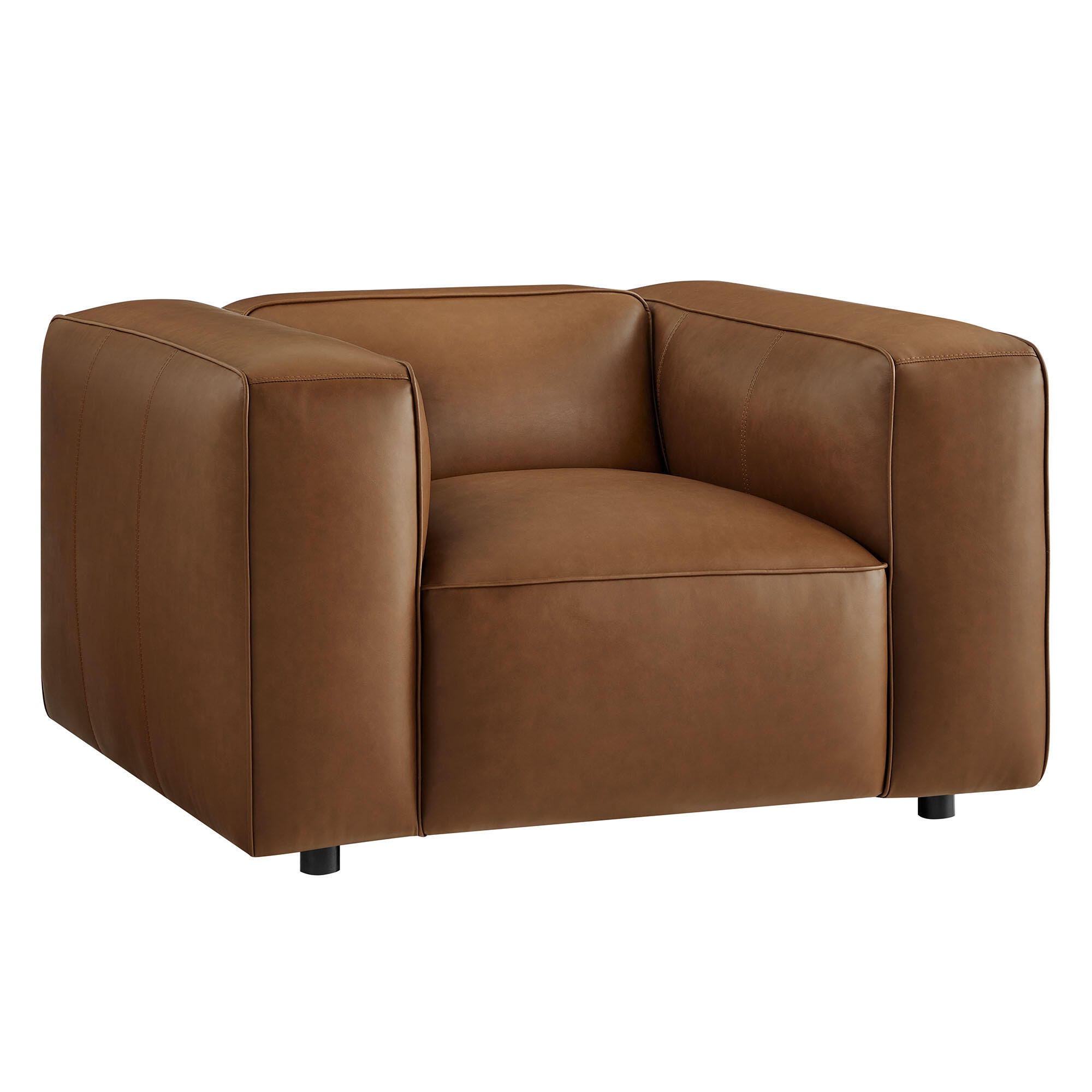 Modway Auren Oversized Chair, Coffee, large