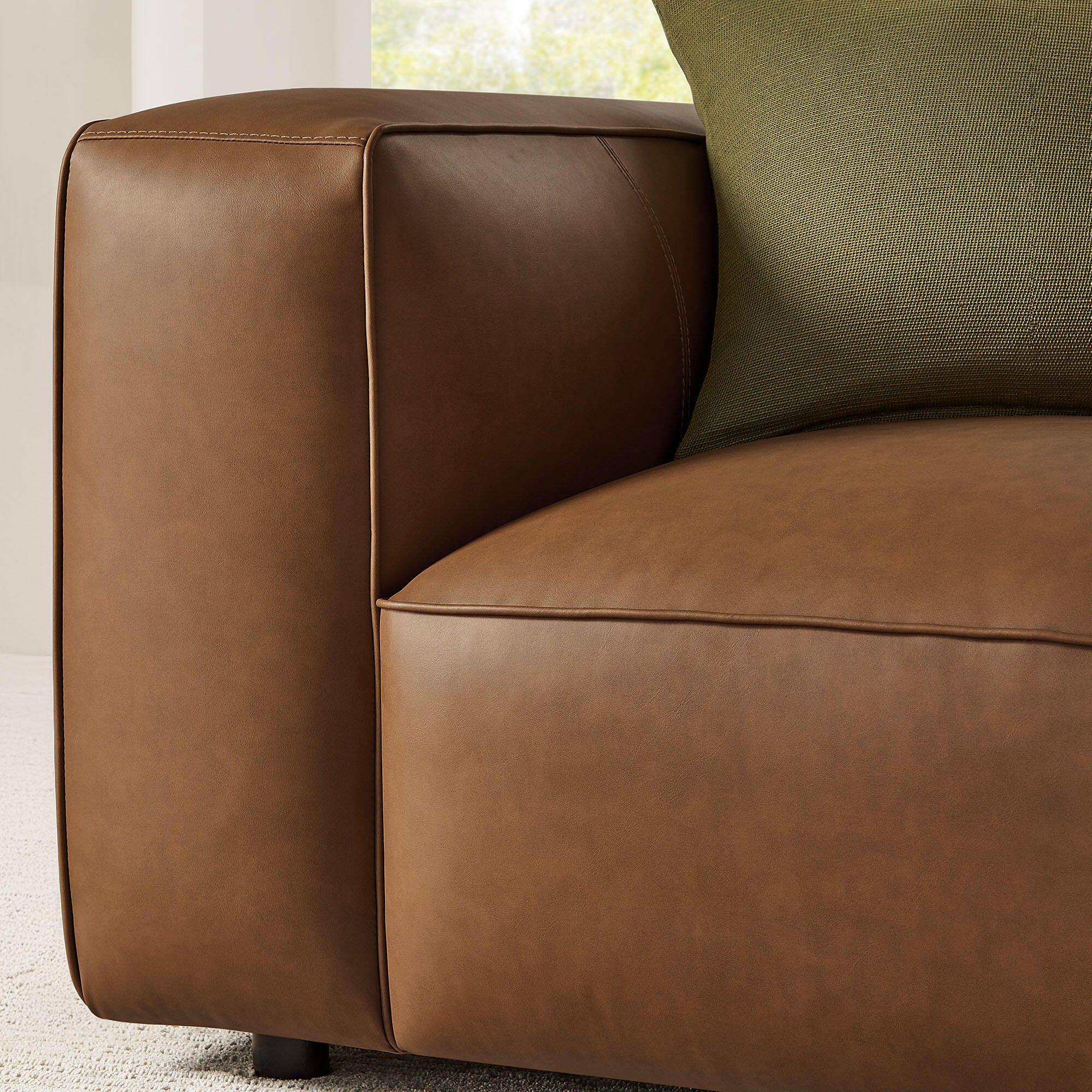 Modway Auren Oversized Chair, Coffee, large