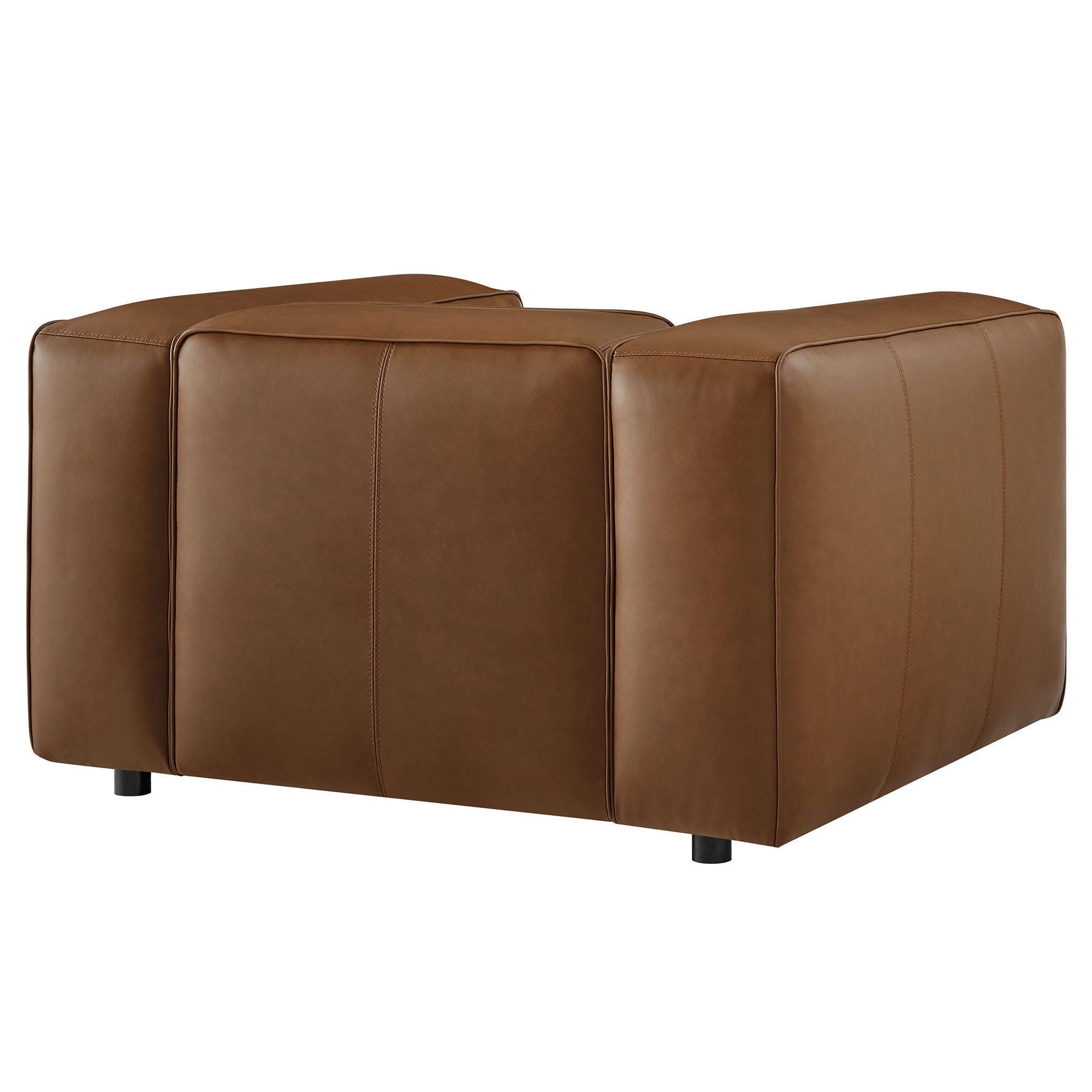 Modway Auren Oversized Chair, Coffee, large