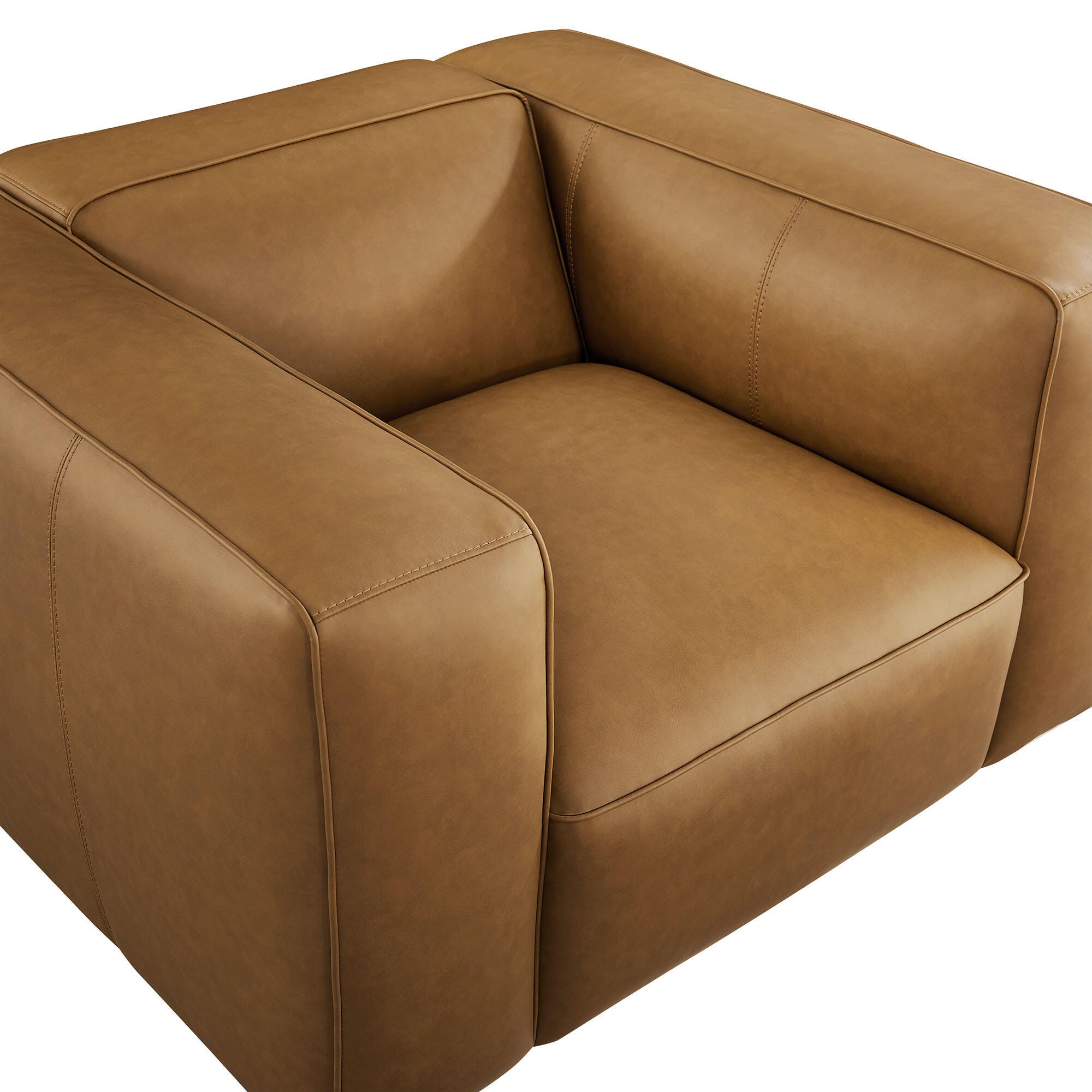 Modway Auren Oversized Chair, Camel, large