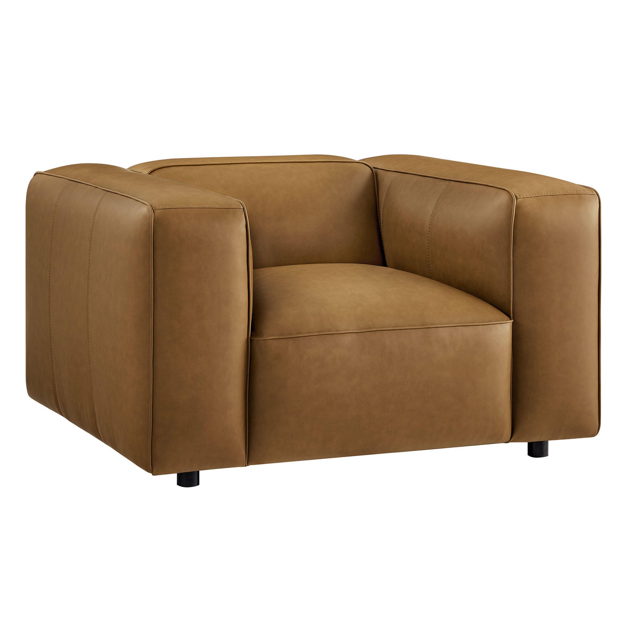 Modway Auren Oversized Chair, Camel, large
